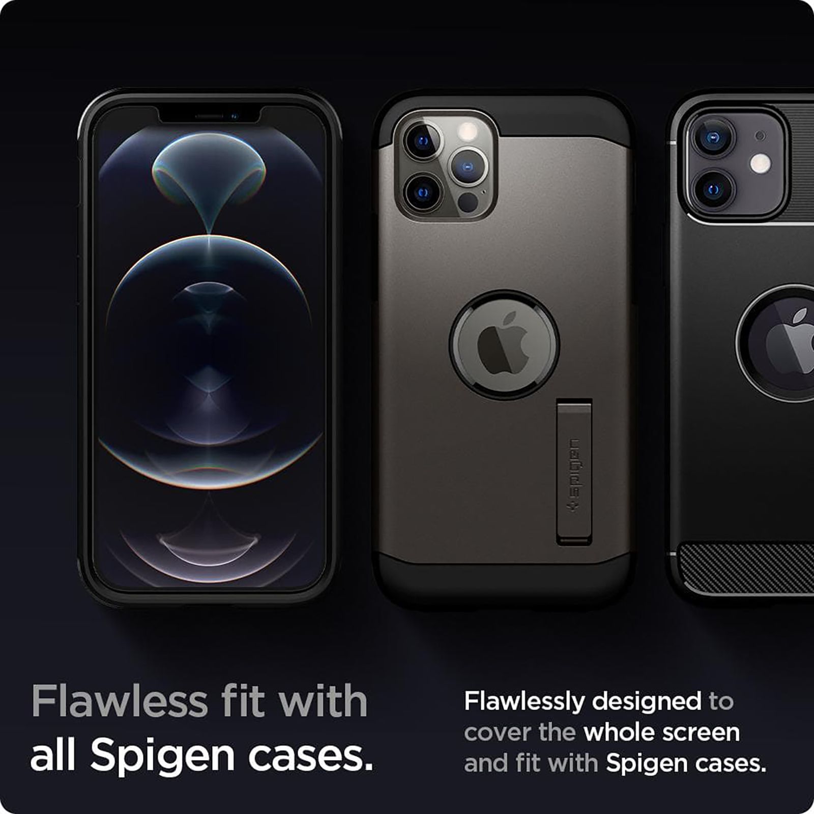 spigen GlastR EZ Fit Tempered Glass for Apple iPhone 12, 12 Pro (Oleophobic Coating) spigen GlastR EZ Fit Tempered Glass for Apple iPhone 12, 12 Pro (Oleophobic Coating)_6