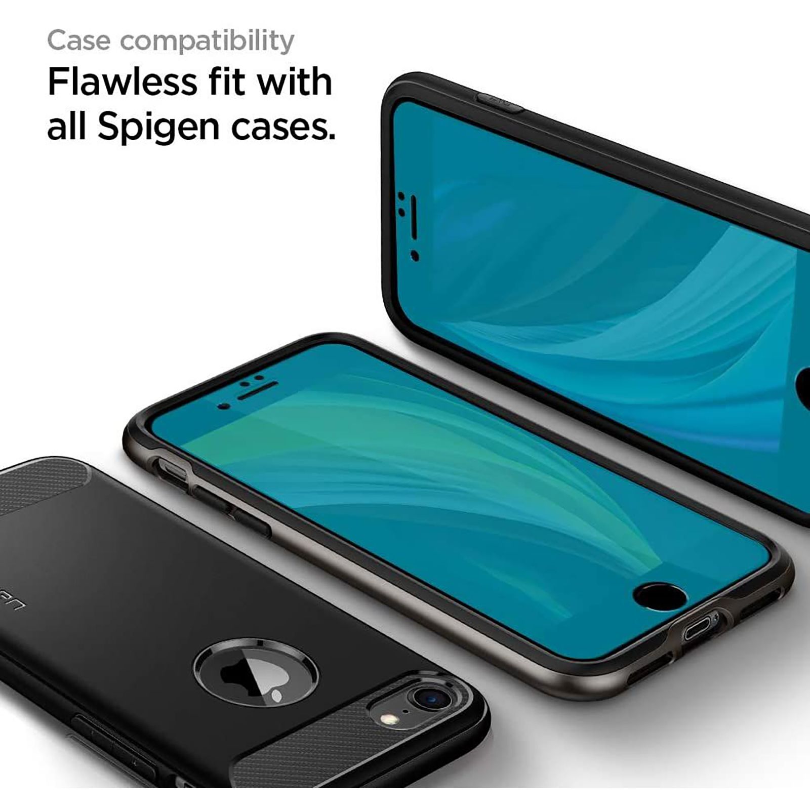 spigen GlastR Align Master Tempered Glass for Apple iPhone SE, 8, 7 (9H Hardness)_7