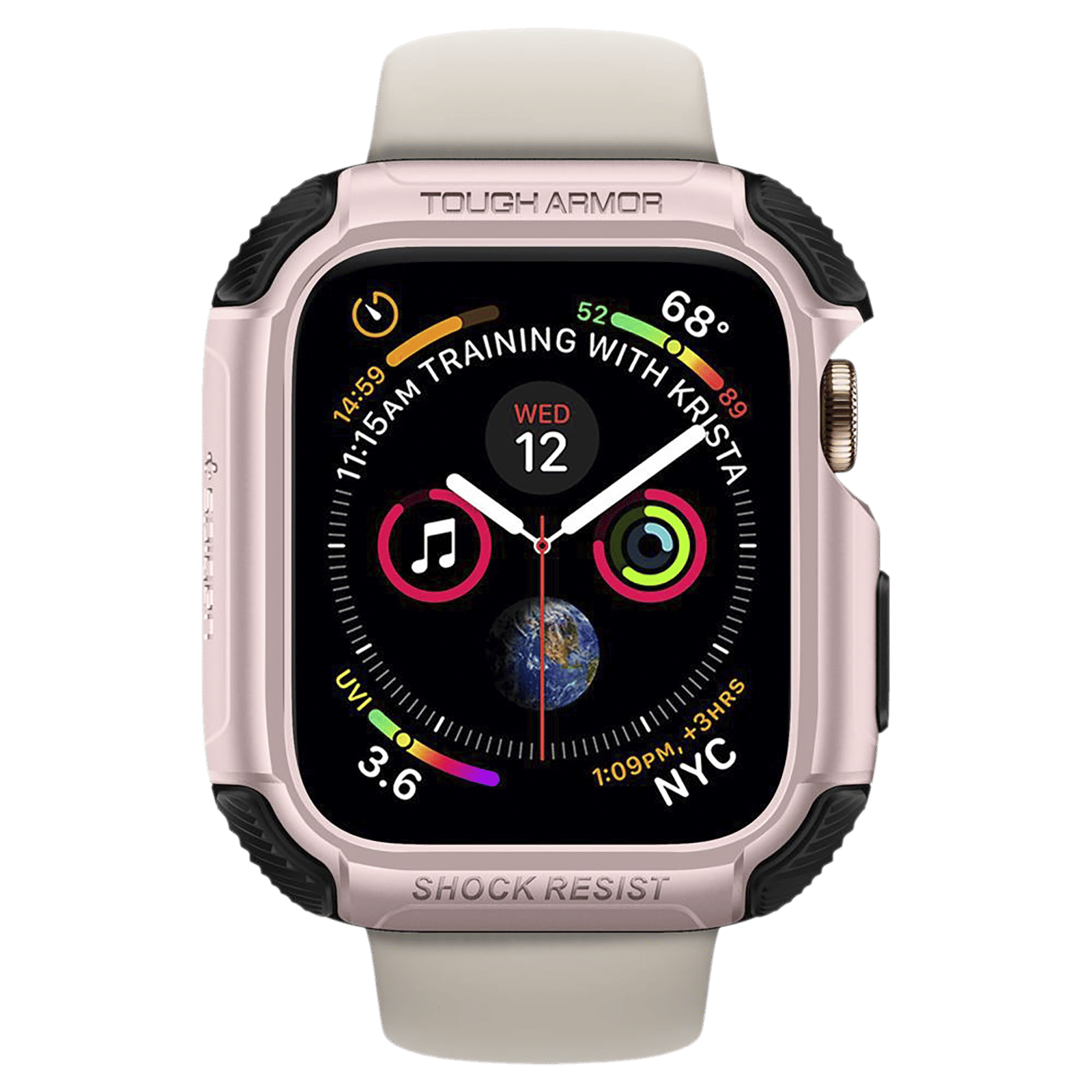 spigen Tough Armor TPU Case for Apple Watch 9, 8, 7 (45mm) (Raised Bezels, Rose Gold) spigen Tough Armor TPU Case for Apple Watch 9, 8, 7 (45mm) (Raised Bezels, Rose Gold)_3