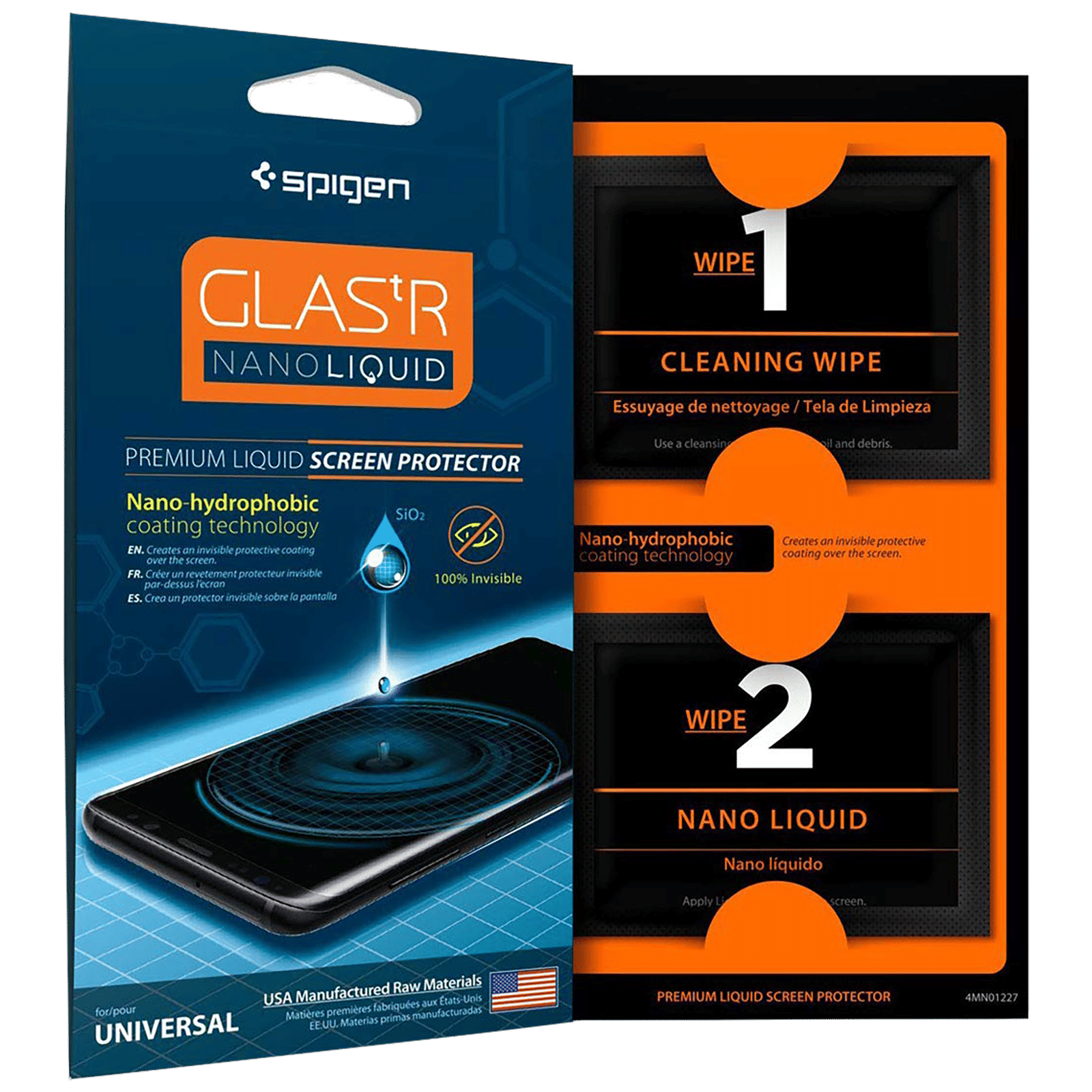 spigen Glastr Nano Liquid Tempered Glass for Universal Devices (Nano Hydrophobic Coating)_1