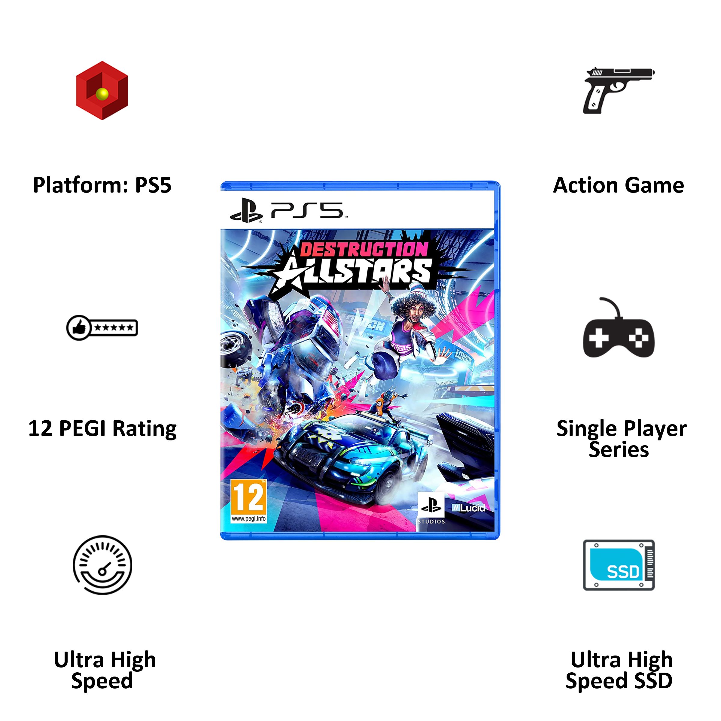 SONY Destruction All Star For PS5 (Action Games, Standard Edition, PPSA - 02630) SONY Destruction All Star For PS5 (Action Games, Standard Edition, PPSA - 02630)_2