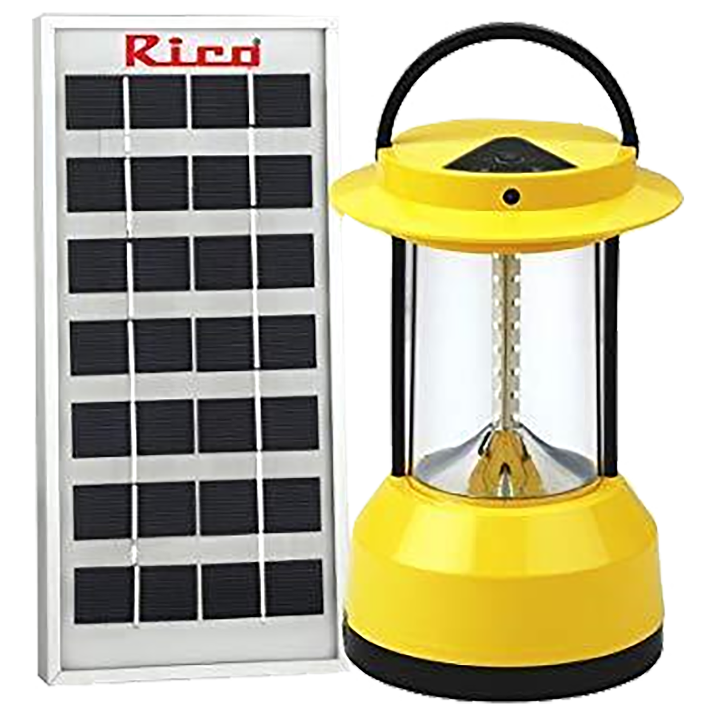 Rico 3 Watts Solar Lantern LED With Solar Panel (Rechargeable Solar LED Lantern, SL1528, Yellow)_1