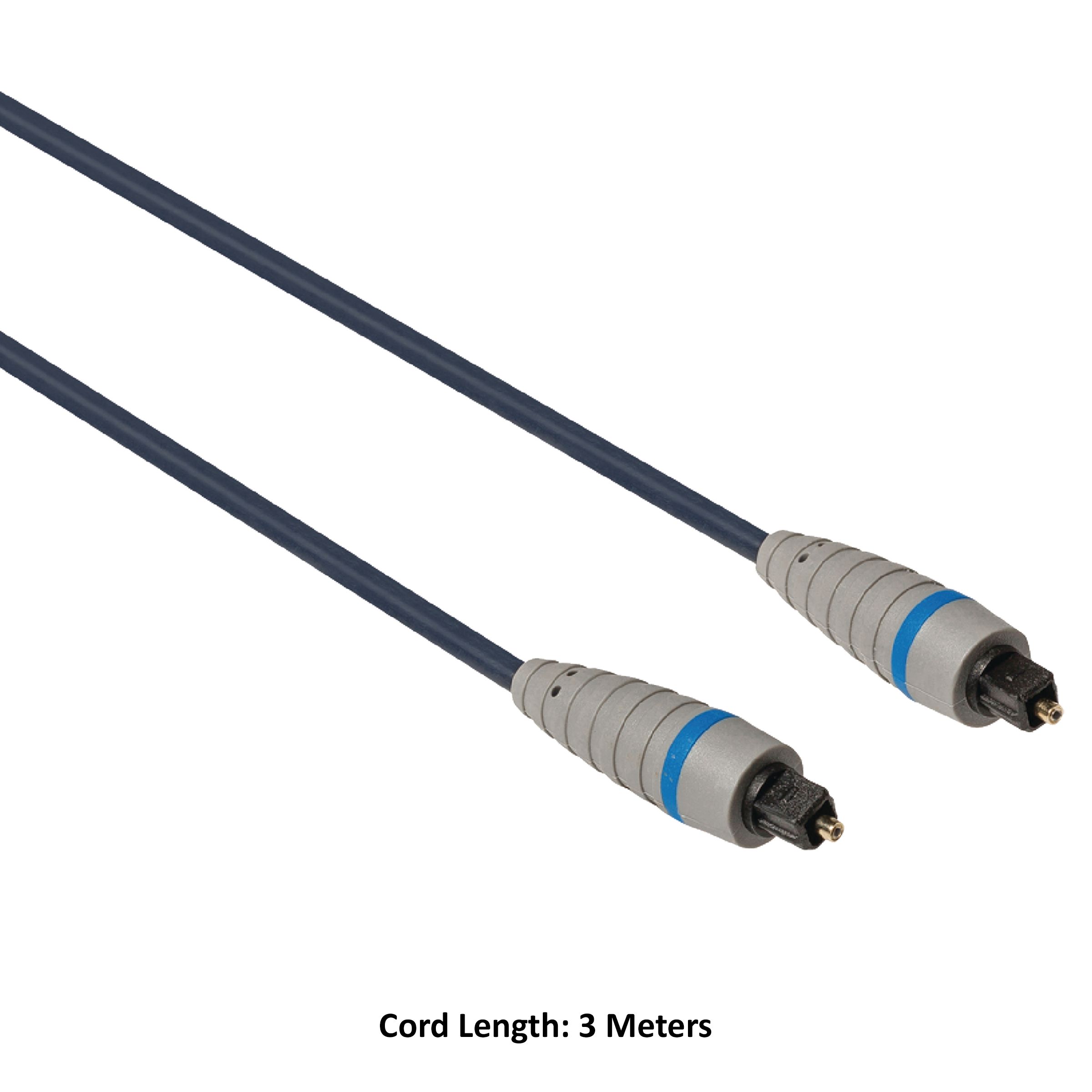 Bandridge BAL5603 PVC 3 Meter TosLink to TosLink Audio Cable (Cable Speed: 1000 Mbps, Blue) Bandridge BAL5603 PVC 3 Meter TosLink to TosLink Audio Cable (Cable Speed: 1000 Mbps, Blue)_2