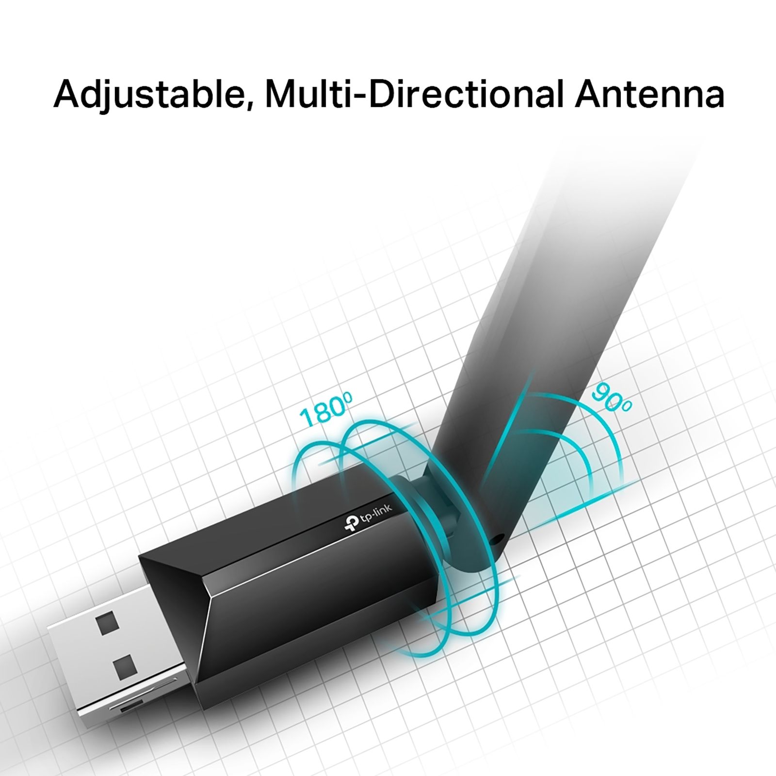 Tp-Link Archer T2U Plus Dual Band Network Adapter (1 Antenna, High speed dual band adapter, Multi directional Antenna, Black) Tp-Link Archer T2U Plus Dual Band Network Adapter (1 Antenna, High speed dual band adapter, Multi directional Antenna, Black)_6