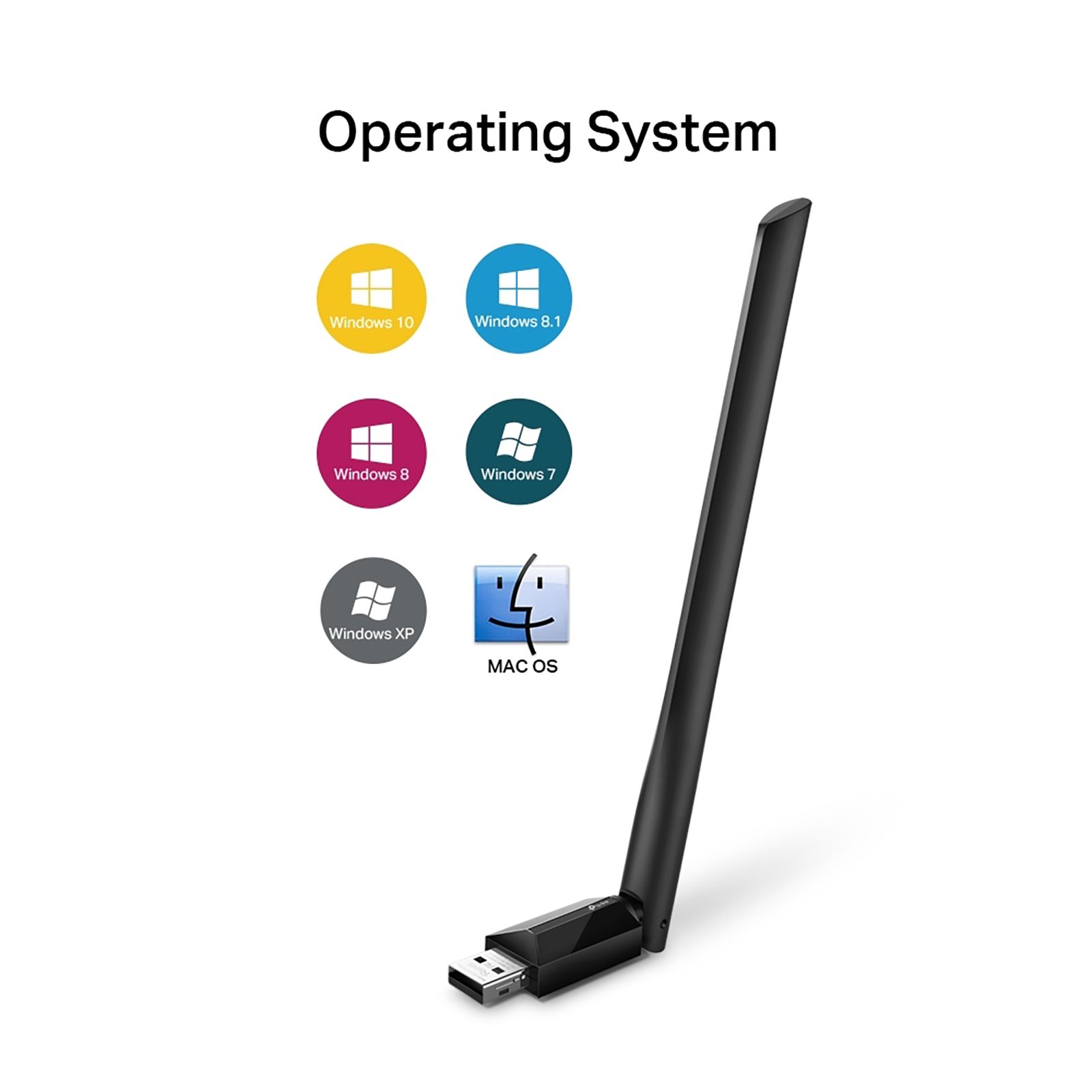 Tp-Link Archer T2U Plus Dual Band Network Adapter (1 Antenna, High speed dual band adapter, Multi directional Antenna, Black) Tp-Link Archer T2U Plus Dual Band Network Adapter (1 Antenna, High speed dual band adapter, Multi directional Antenna, Black)_8