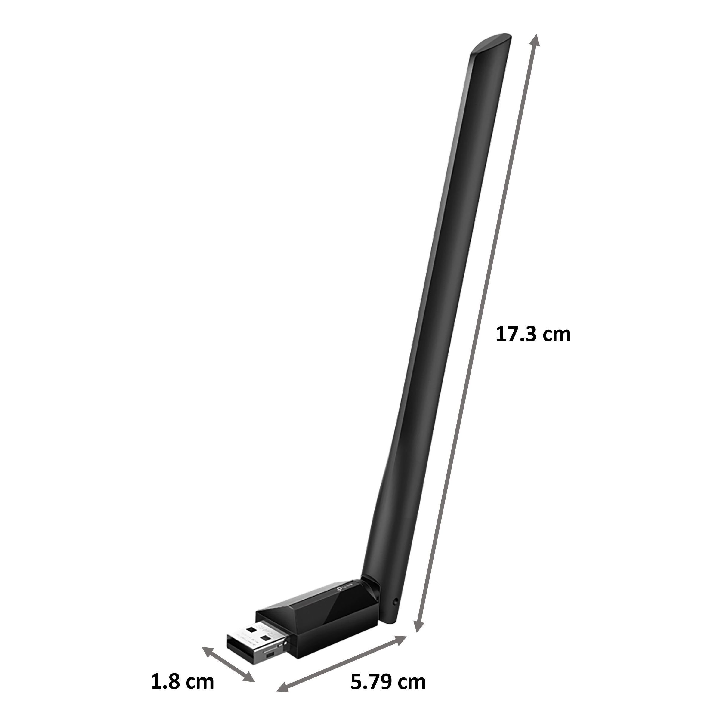 Tp-Link  Archer T600U Plus Dual Band Network Adapter (1 Antenna, High-Gain Antenna, Dual Band Wireless, Black)_2