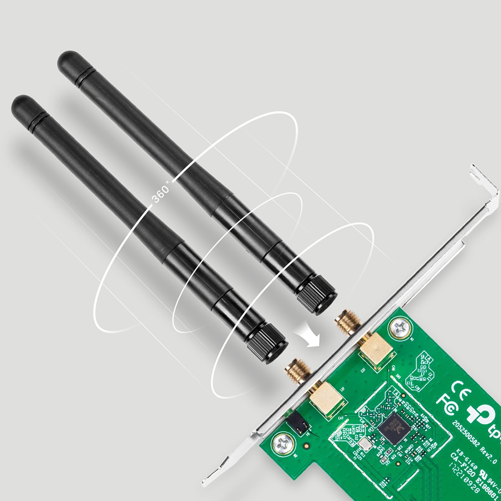 Tp-Link TL-WN881ND Single Band Network Adapter (2 Antennas, MIMO, WPS (Wi-Fi Protected Setup), Black)_6