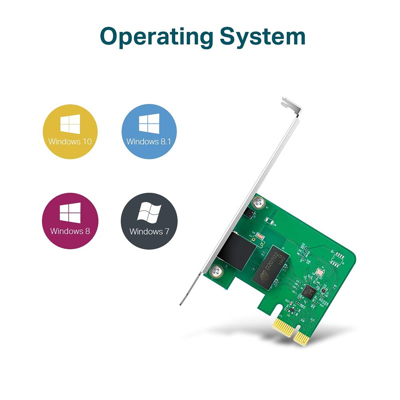 Tp-Link TG-3468 V3 Network Adapter (1 LAN Port, Wake-On-LAN Technology, 32-bit PCIe interface, Green)_6