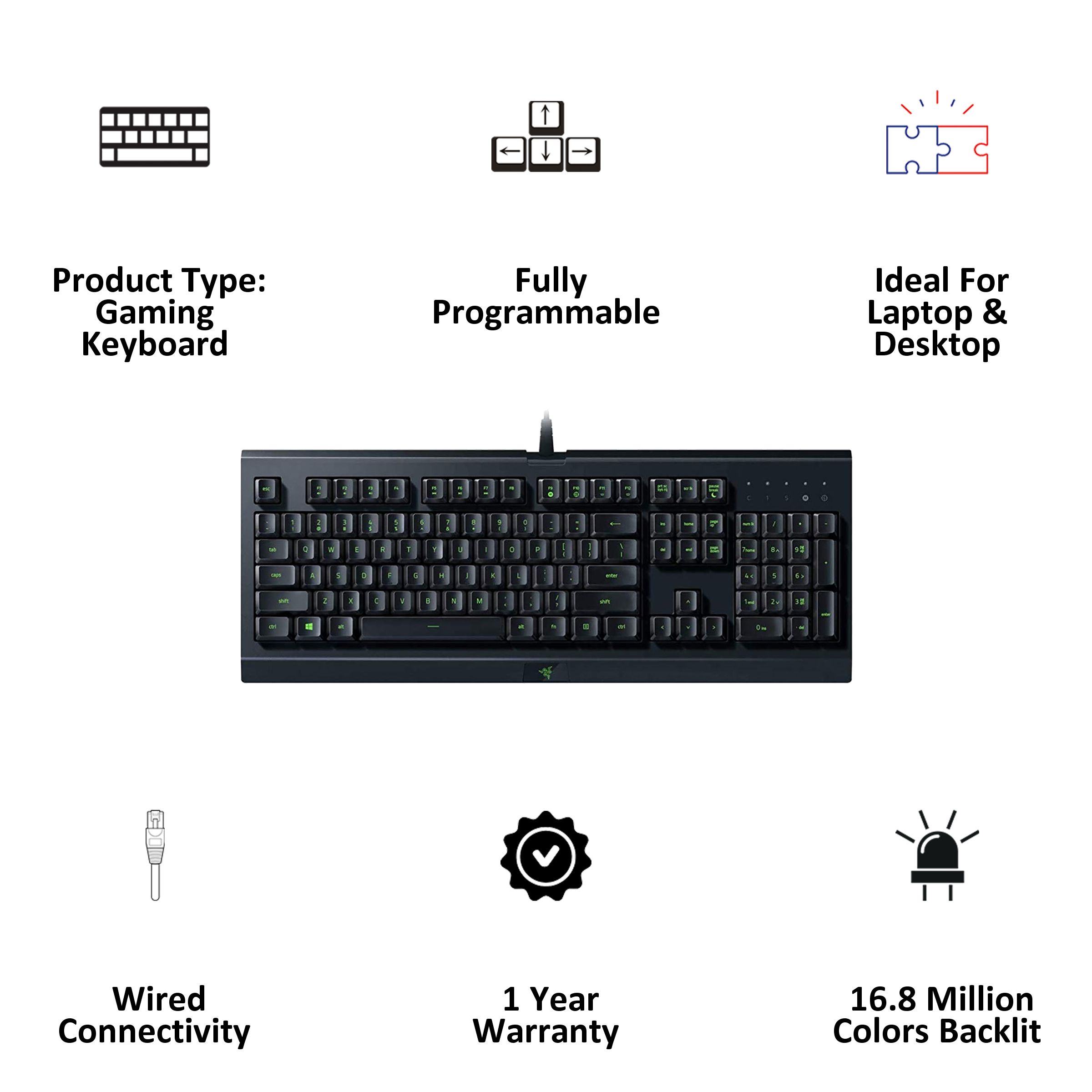 RAZER Cynosa Lite Wired Gaming Keyboard (Spill Resistant, RZ03-02740600-R3M1, Black) RAZER Cynosa Lite Wired Gaming Keyboard (Spill Resistant, RZ03-02740600-R3M1, Black)_2