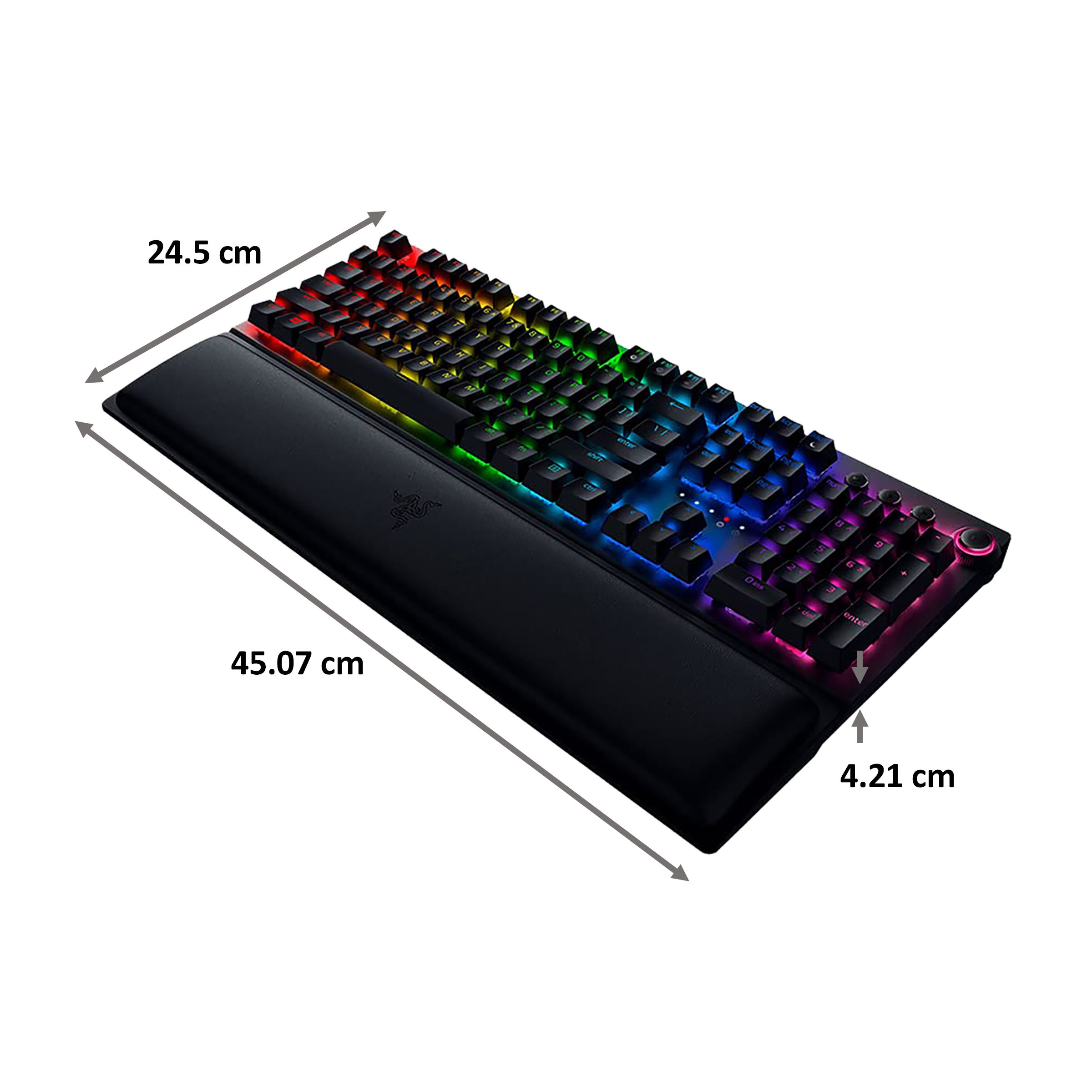 RAZER BlackWidow V3 Pro Wireless Gaming Keyboard (Yellow Mechanical Switch, RZ03-03531700-R3M1, Black)_2
