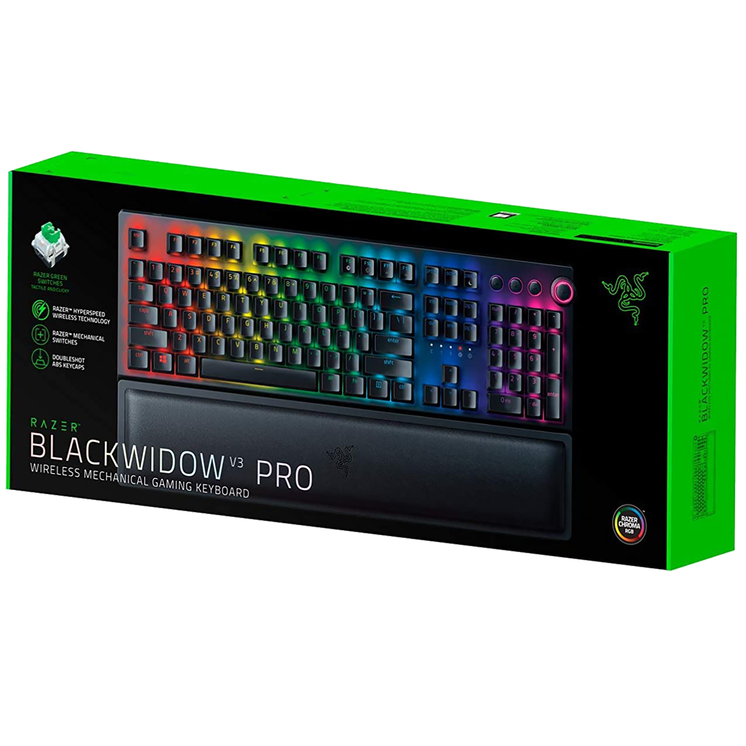 RAZER BlackWidow V3 Pro Wireless Gaming Keyboard (Yellow Mechanical Switch, RZ03-03531700-R3M1, Black)_10