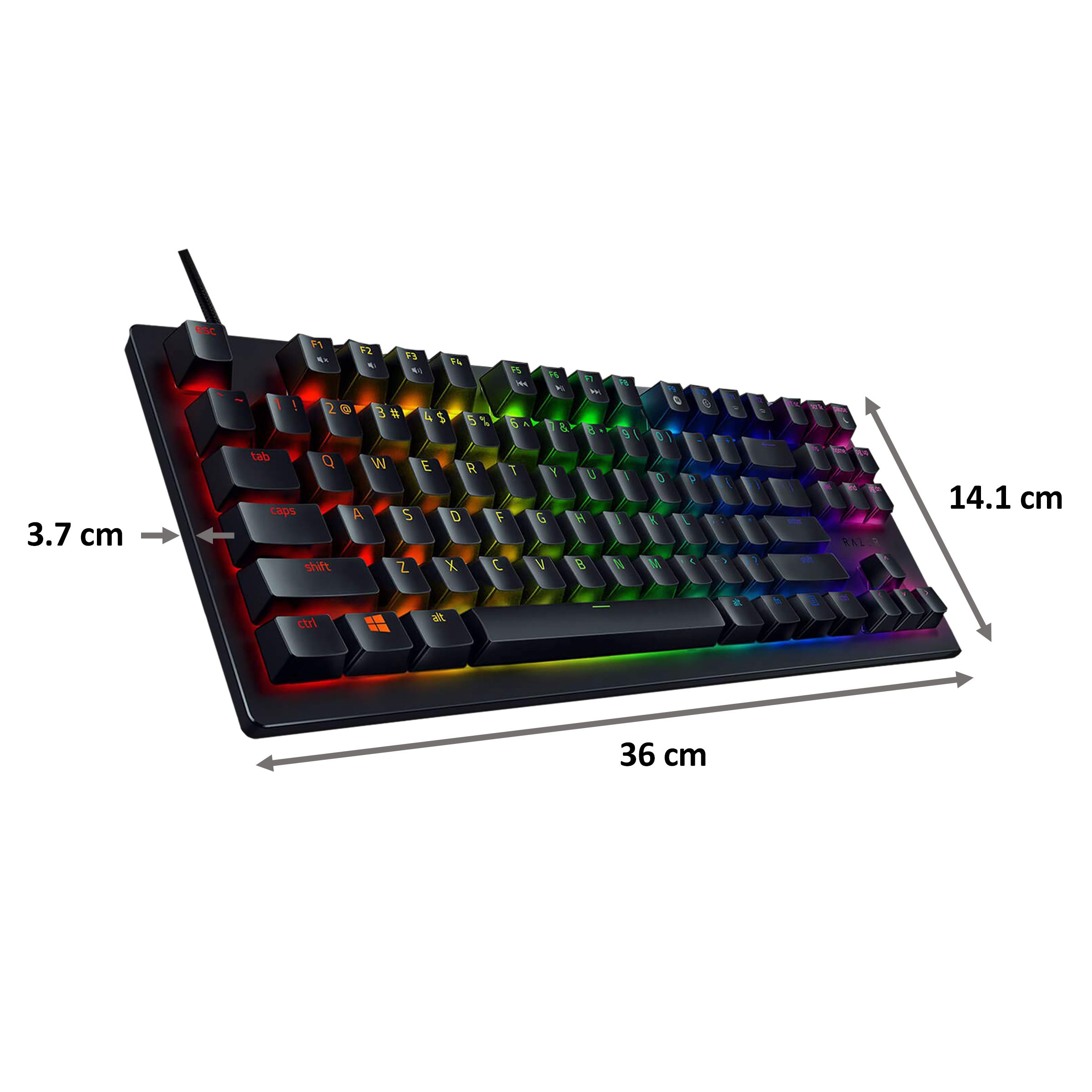 RAZER Huntsman Tournament Edition Wired Gaming Keyboard (Linear Optical Switch, RZ03-03080100-R3M1, Black) RAZER Huntsman Tournament Edition Wired Gaming Keyboard (Linear Optical Switch, RZ03-03080100-R3M1, Black)_2
