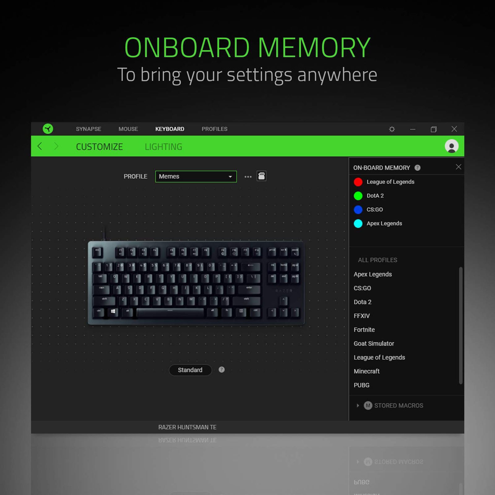 RAZER Huntsman Tournament Edition Wired Gaming Keyboard (Linear Optical Switch, RZ03-03080100-R3M1, Black) RAZER Huntsman Tournament Edition Wired Gaming Keyboard (Linear Optical Switch, RZ03-03080100-R3M1, Black)_9
