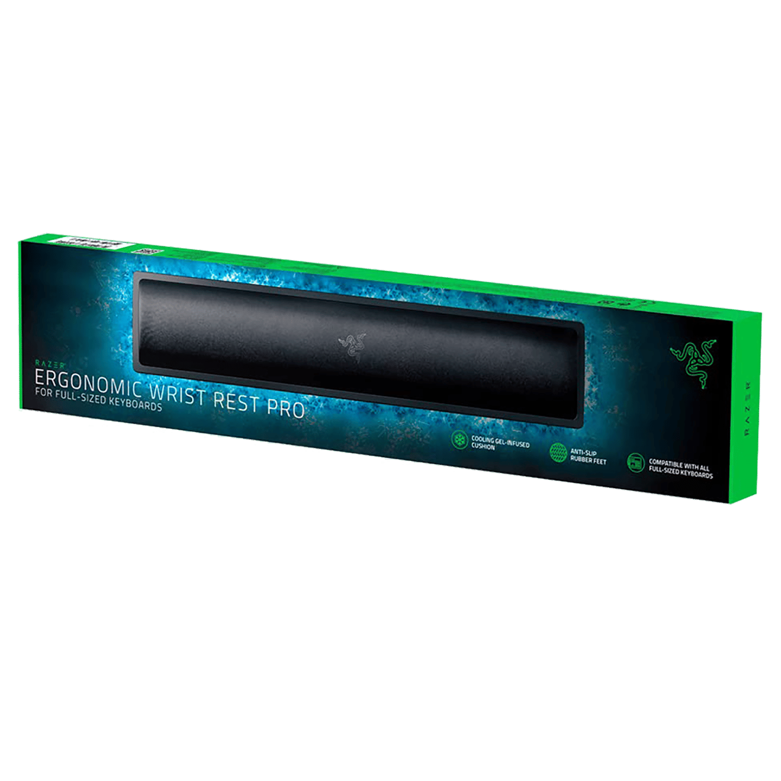 RAZER Pro Wrist Rest For Keyboard (Cooling Gel-Infused Cushion, RC21-01470100-R3M1, Black)_9