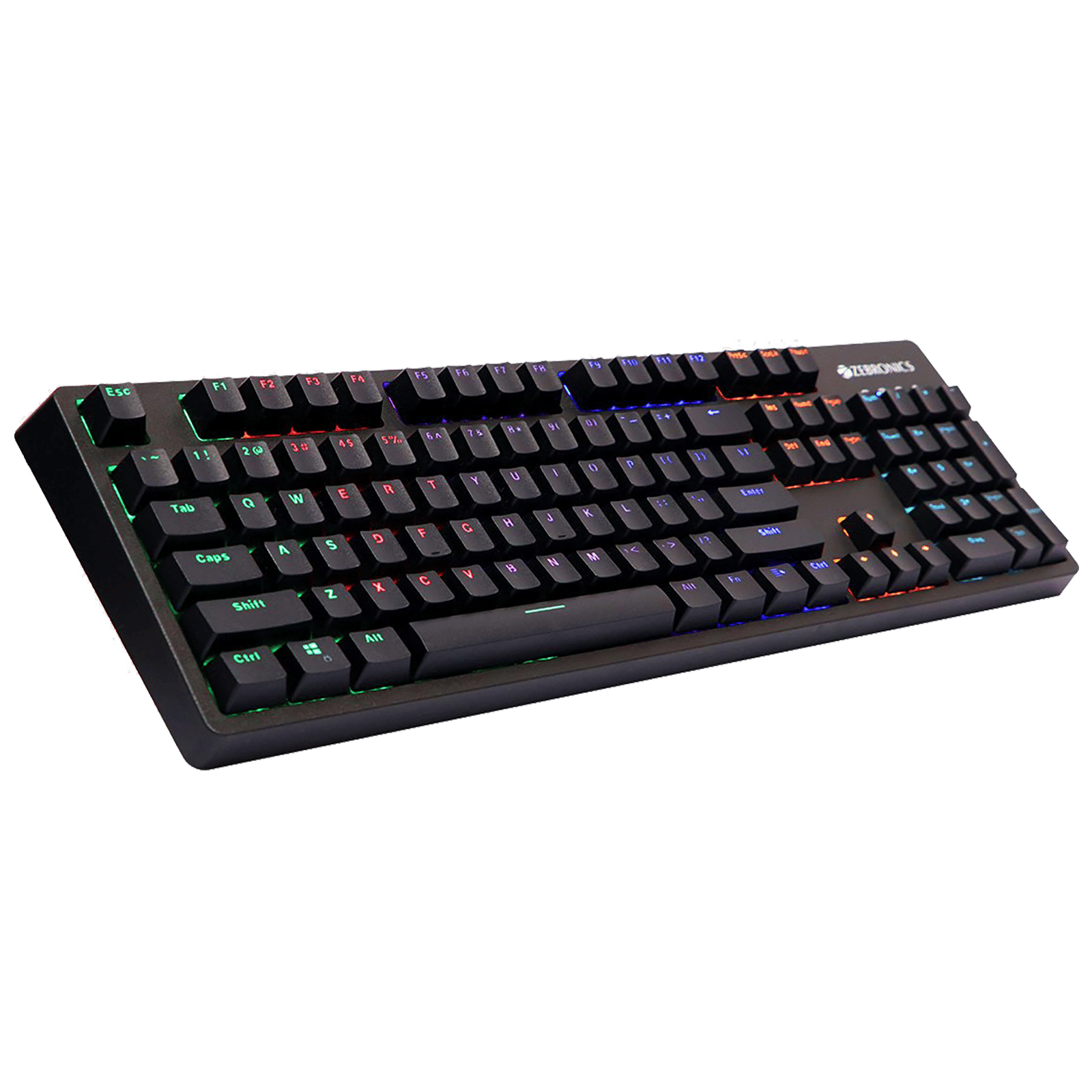 ZEBRONICS Max Plus V2 Wired Gaming Keyboard with Integrated Multimedia Keys (5 LED Speed Modes, Black)_5
