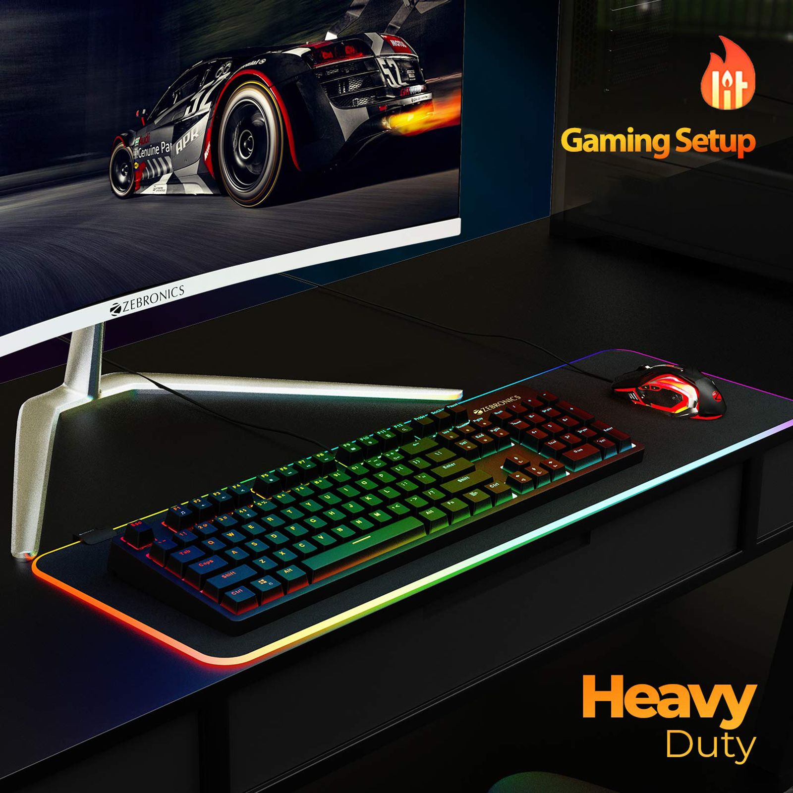 ZEBRONICS Max Plus V2 Wired Gaming Keyboard with Integrated Multimedia Keys (5 LED Speed Modes, Black)_8
