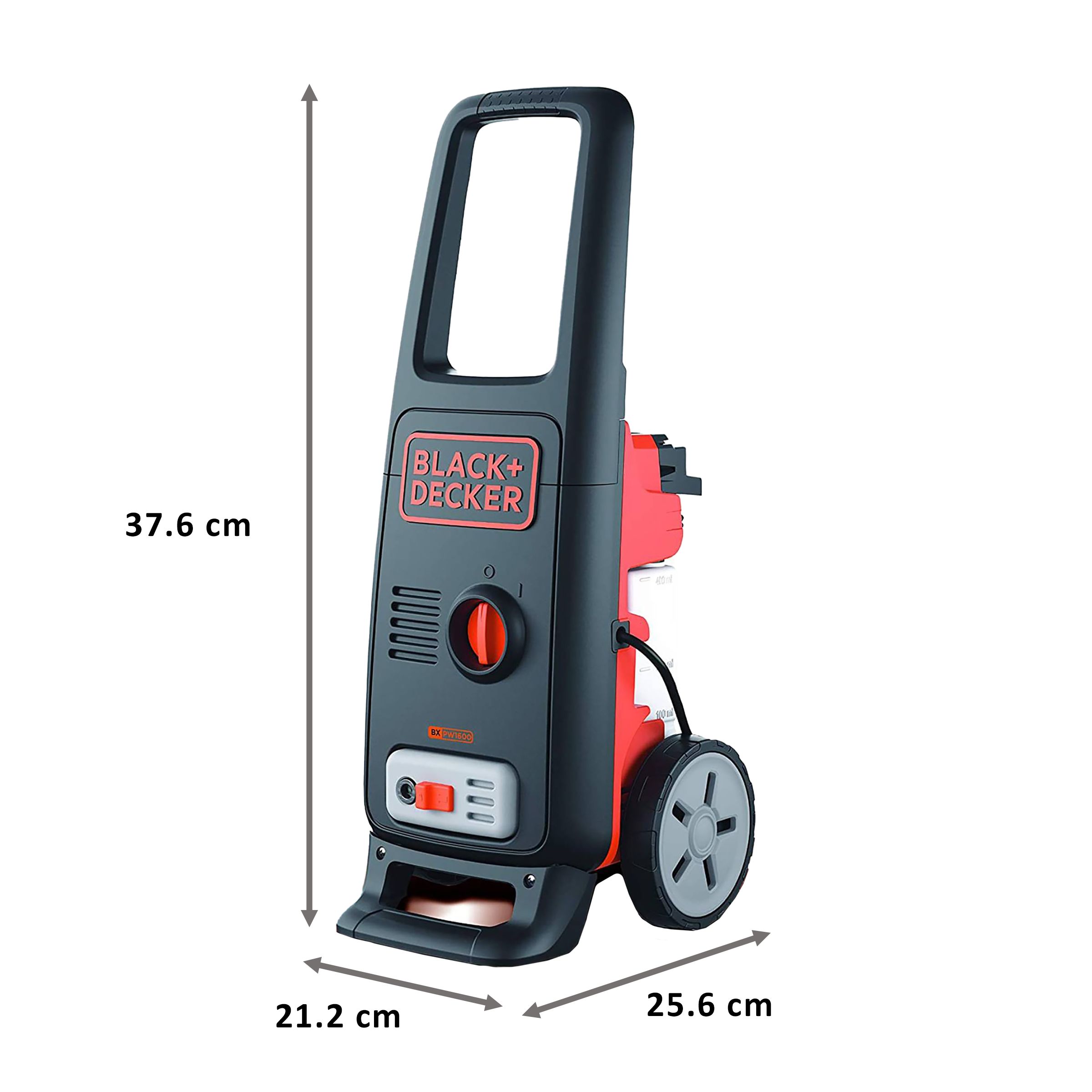 BLACK+DECKER Car Washer for Car wash (Automatic Safety Valve, BXPW1600E-B5, Orange/Black)_2