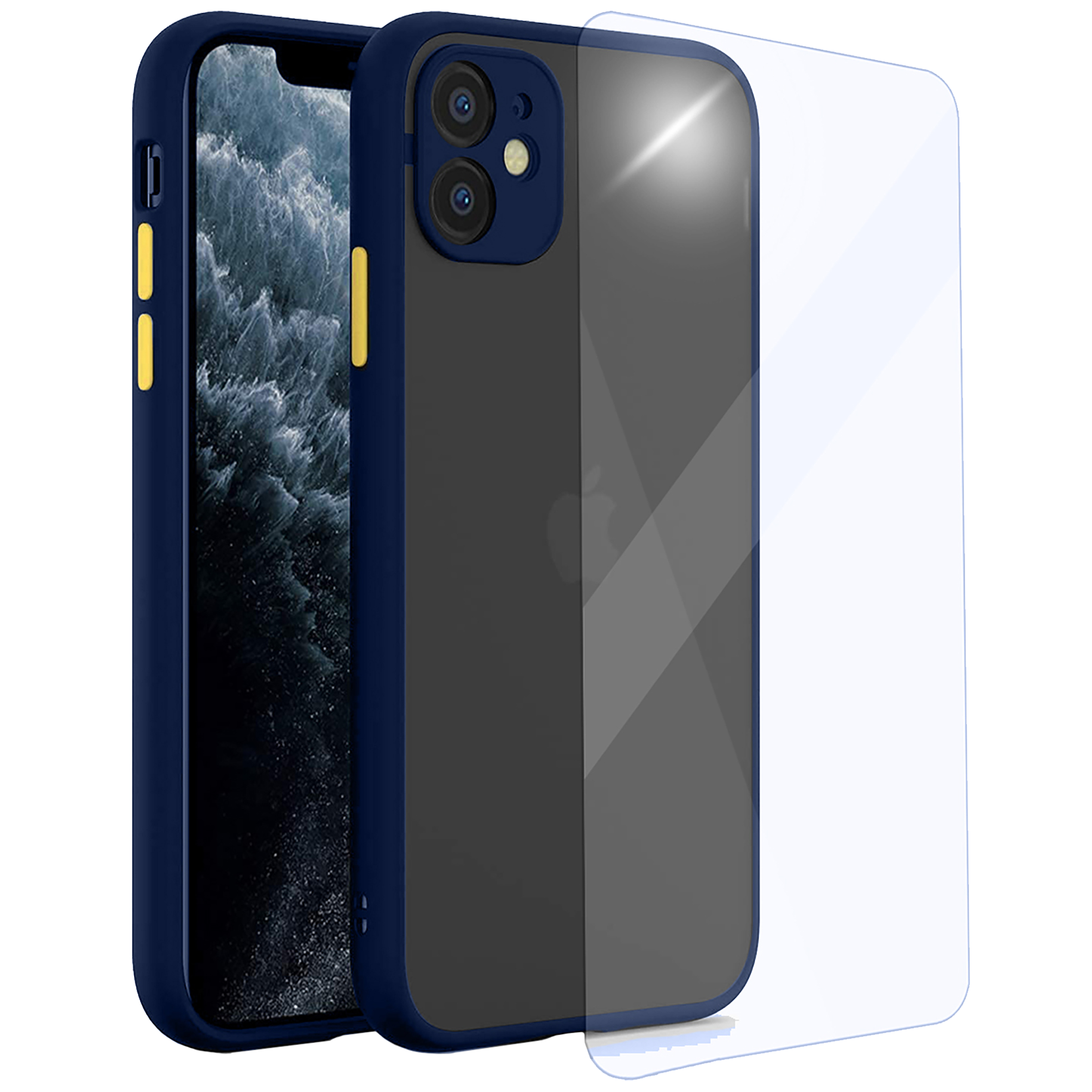 ARROW Camera Duplex Polycarbonate Back Cover for Apple iPhone 11 (Anti Scratch Design, Blue) ARROW Camera Duplex Polycarbonate Back Cover for Apple iPhone 11 (Anti Scratch Design, Blue)_1