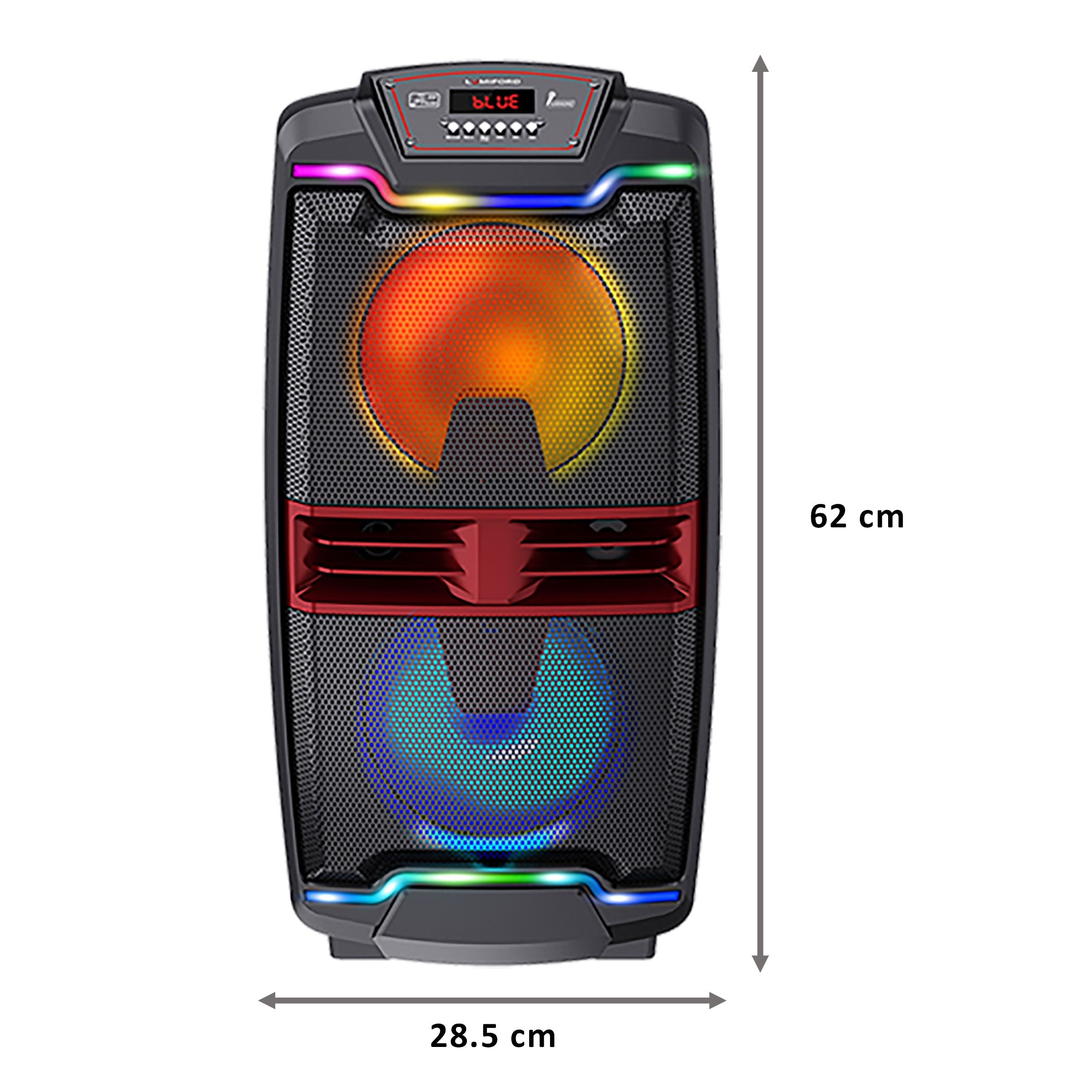 LUMIFORD 50 Watts Party Speaker (Recording Support, LFTS001, Black) LUMIFORD 50 Watts Party Speaker (Recording Support, LFTS001, Black)_2