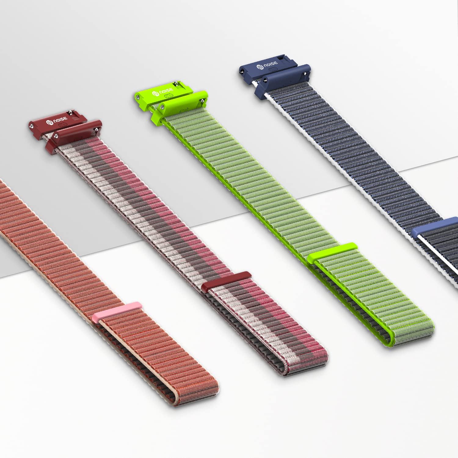 Noise Classic Woven Nylon Strap for Noise ColorFit & NoiseFit (22mm) (Durability & Comfort, Pom Pink)_7
