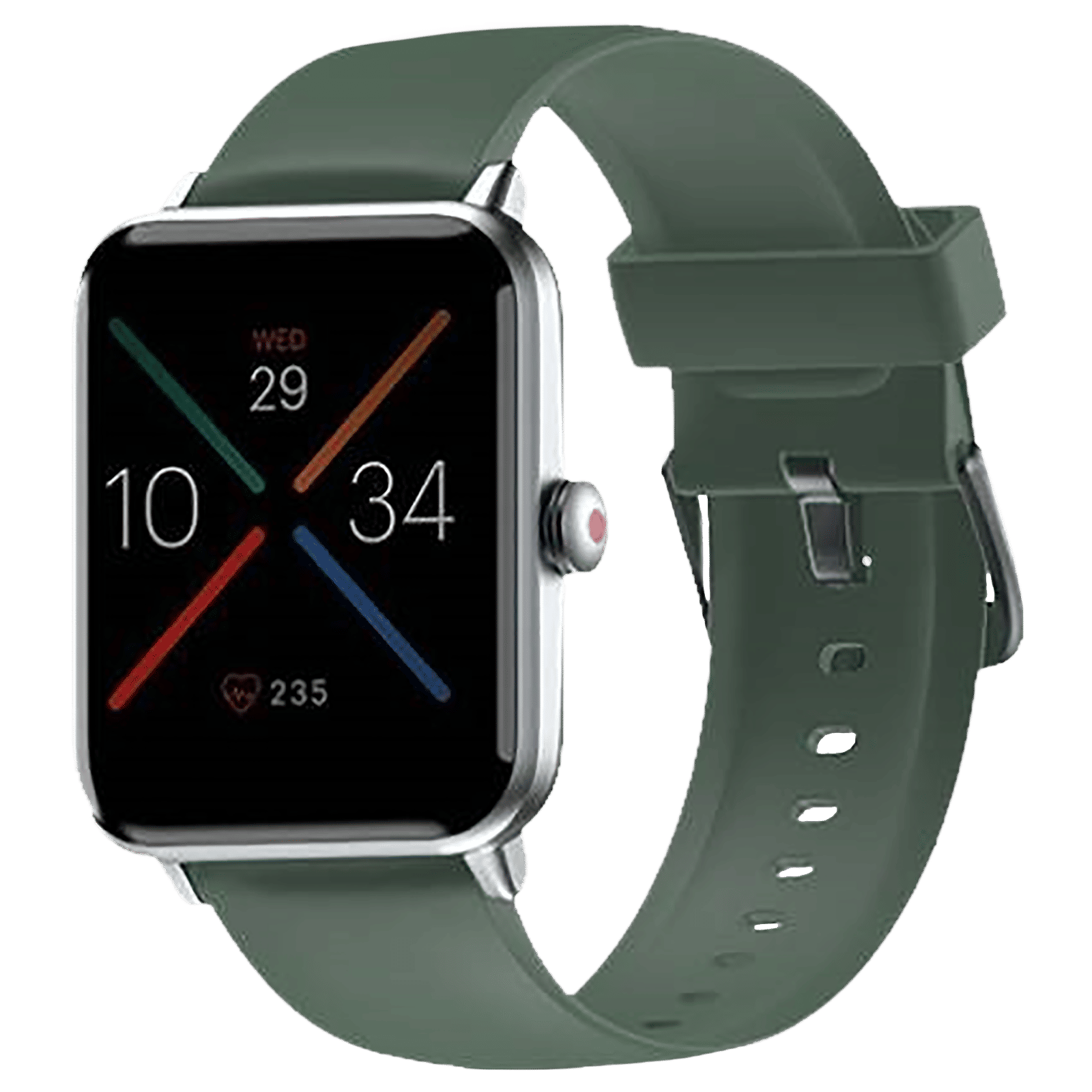 Noise Premium Silicone Strap for Noise ColorFit & NoiseFit (22mm) (Sweat Resistant, Green)_3