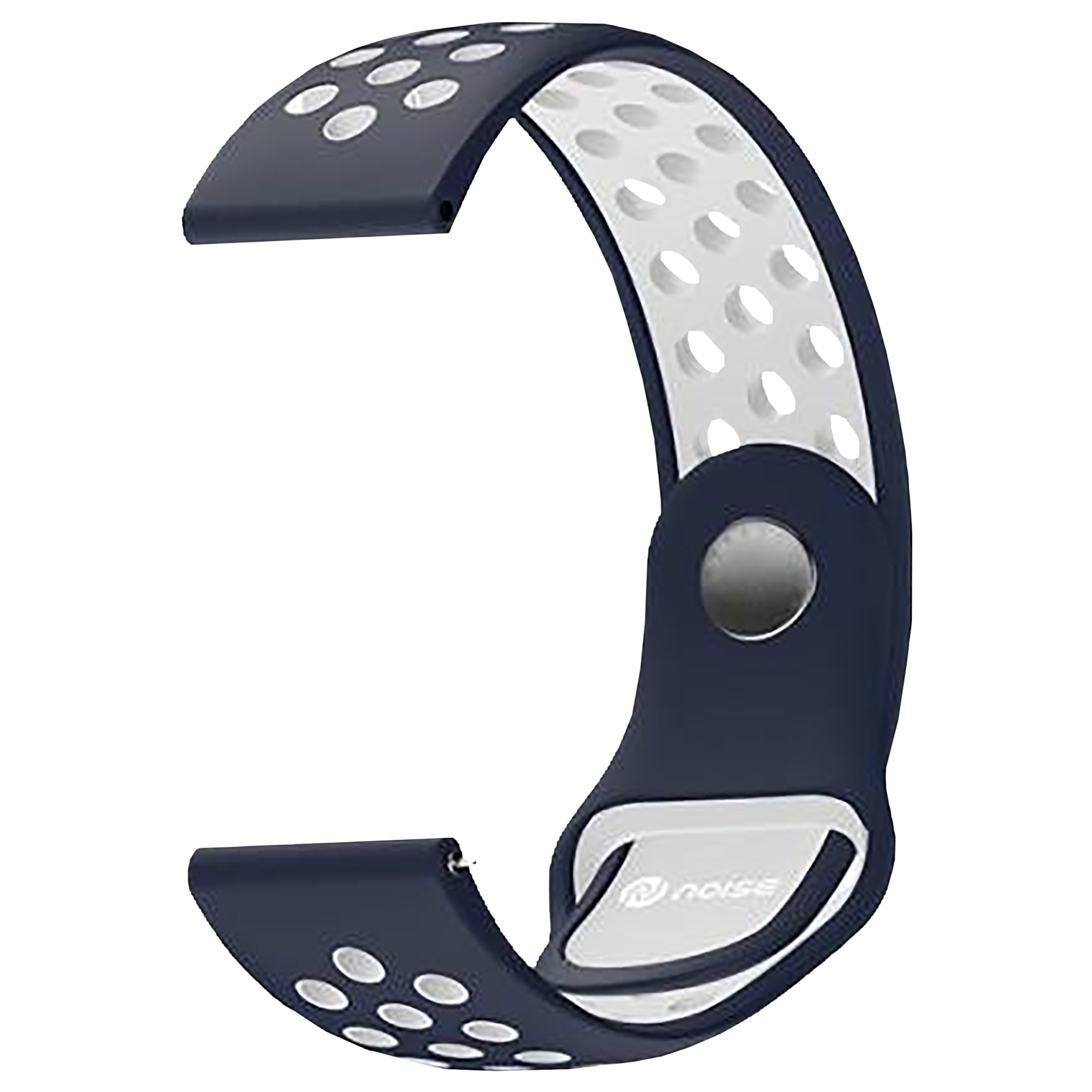 Noise Sports Edition Silicone Sport Strap for Noise ColorFit & NoiseFit (22mm) (Lightweight & Rugged, Blue/White) Noise Sports Edition Silicone Sport Strap for Noise ColorFit & NoiseFit (22mm) (Lightweight & Rugged, Blue/White)_1