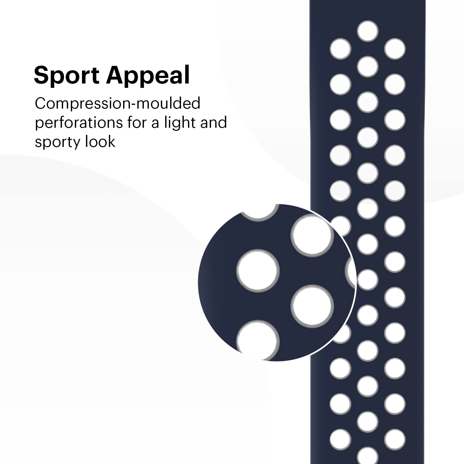 Noise Sports Edition Silicone Sport Strap for Noise ColorFit & NoiseFit (22mm) (Lightweight & Rugged, Blue/White) Noise Sports Edition Silicone Sport Strap for Noise ColorFit & NoiseFit (22mm) (Lightweight & Rugged, Blue/White)_6
