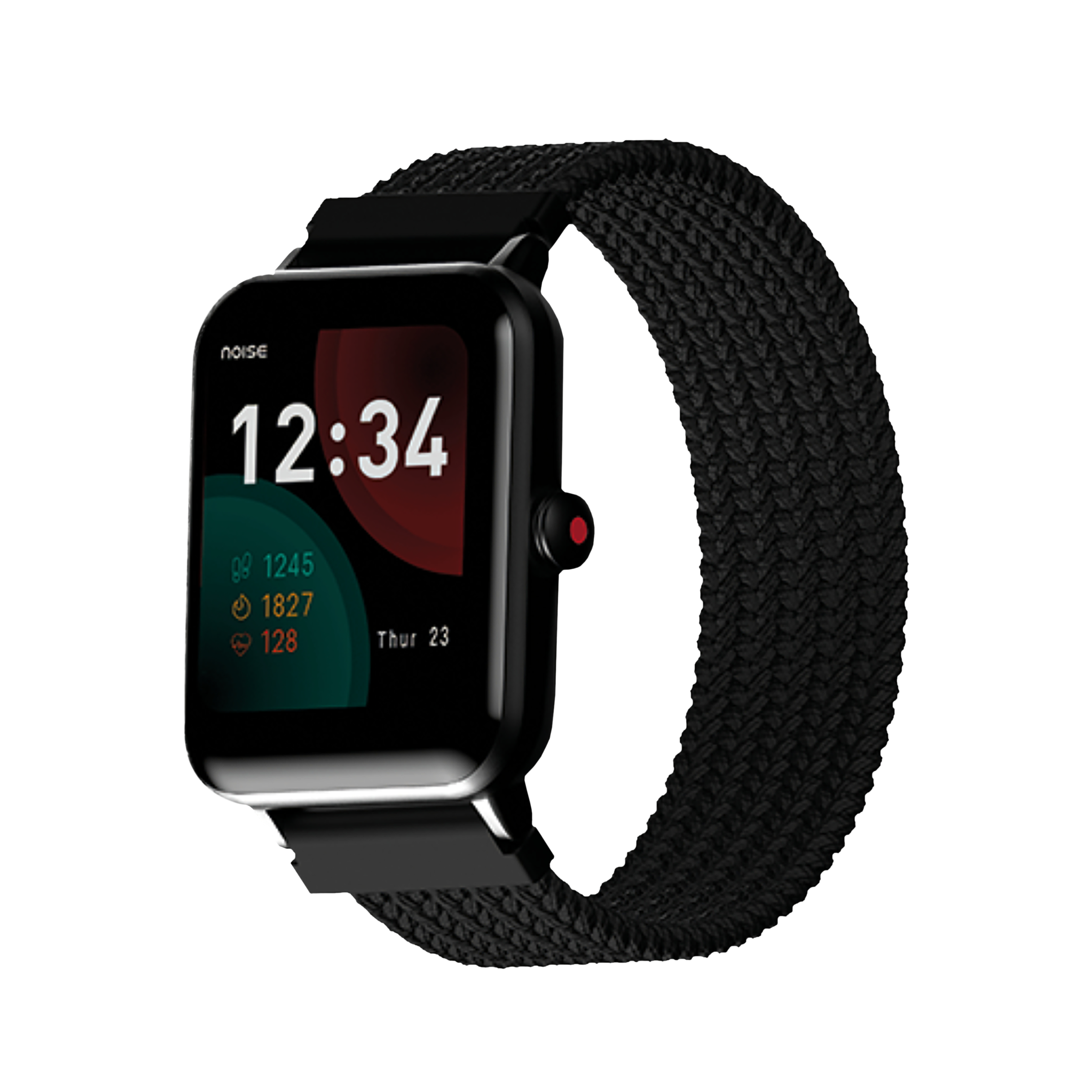 Noise Uni Weave Thermoplastic Nylon Strap for Noise ColorFit & NoiseFit (22mm) (Water & Sweat Resistance, Pitch Black)_3
