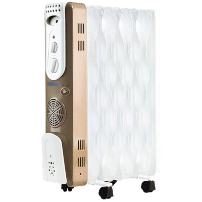 USHA 3609 FS 2000W PTC Oil Filled Radiator Room Heater with Rust Protection (Adjustable Thermostat