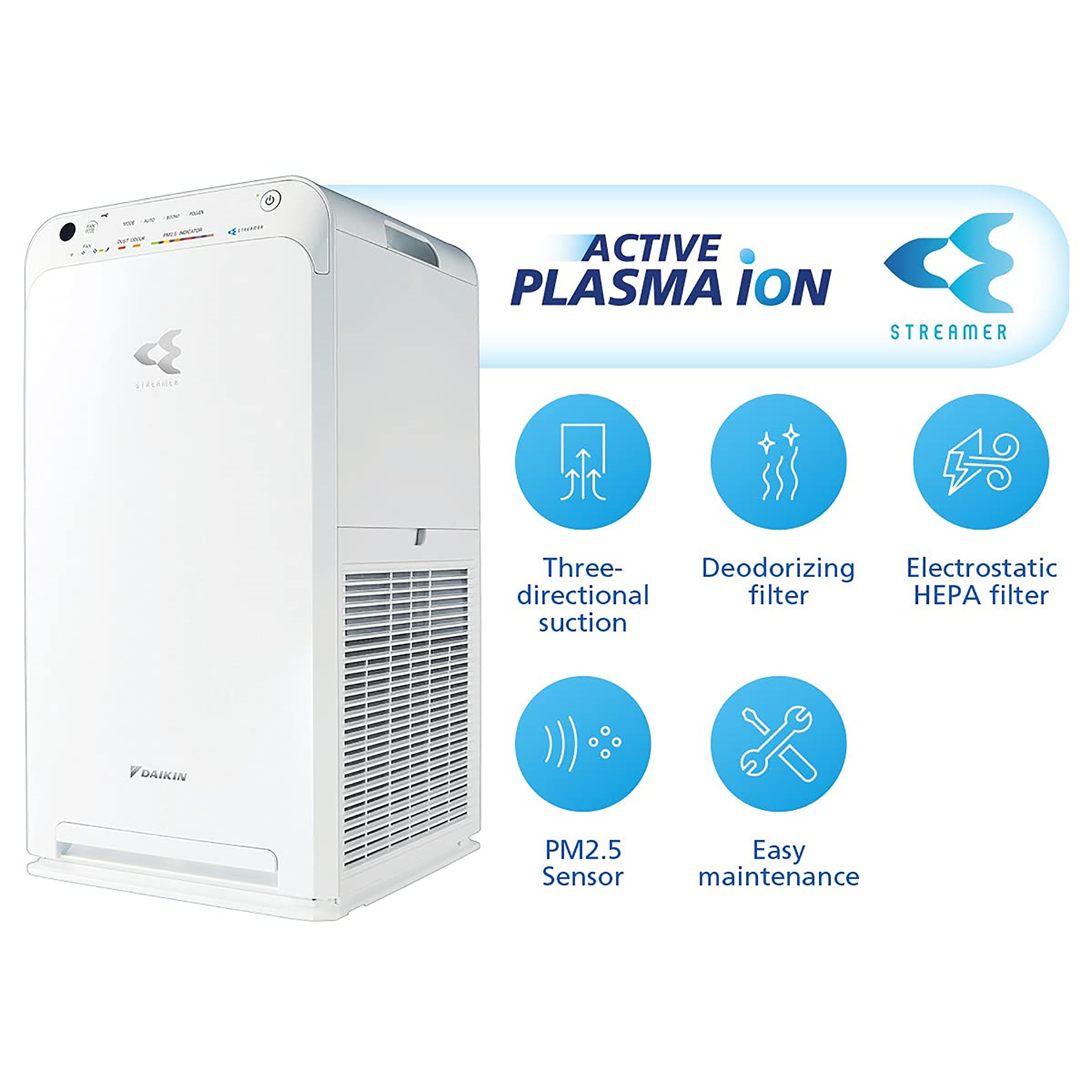 DAIKIN MC55XVM6 Active Plasma Technology Air Purifier (Anti Pollen Mode, White) DAIKIN MC55XVM6 Active Plasma Technology Air Purifier (Anti Pollen Mode, White)_5