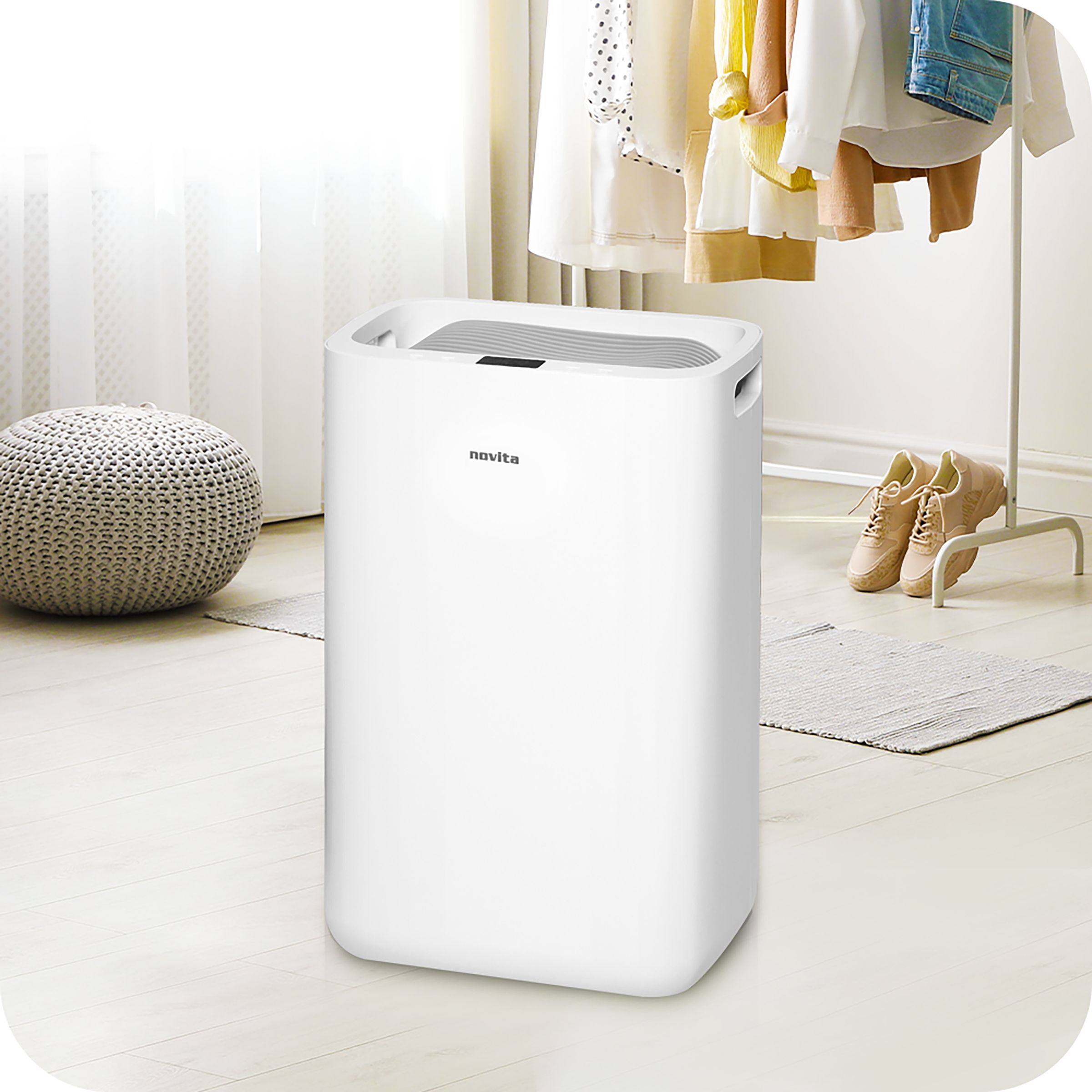 Origin Novita ND12.8 Wardrobe Bedroom, Living Room, Guest Rooms, Office Cabins & Labs Dehumidifier with Auto Shut Off Function (Built-in Ionizer, White) Origin Novita ND12.8 Wardrobe Bedroom, Living Room, Guest Rooms, Office Cabins & Labs Dehumidifier with Auto Shut Off Function (Built-in Ionizer, White)_6