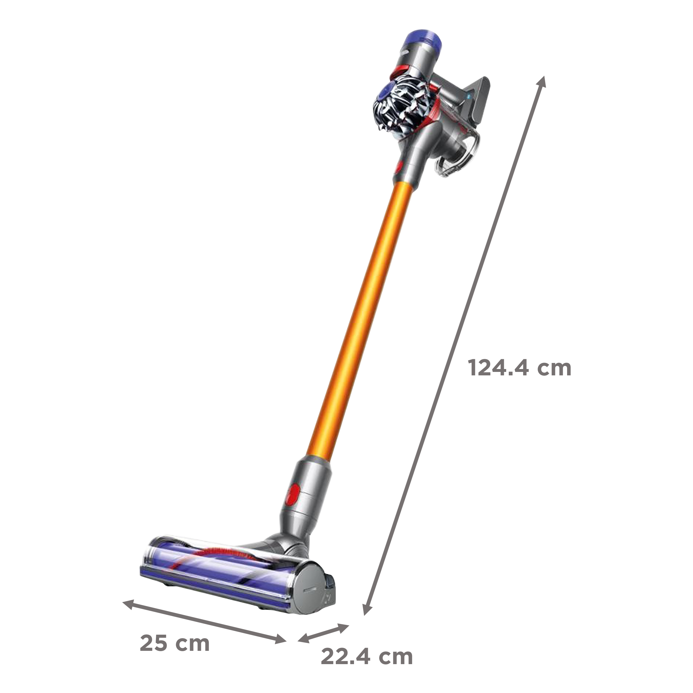 dyson V8 Absolute 115 Air Watts Cordless Vacuum Cleaner (0.54 Liter Tank, 381353-01, Nickel/Yellow) dyson V8 Absolute 115 Air Watts Cordless Vacuum Cleaner (0.54 Liter Tank, 381353-01, Nickel/Yellow)_6