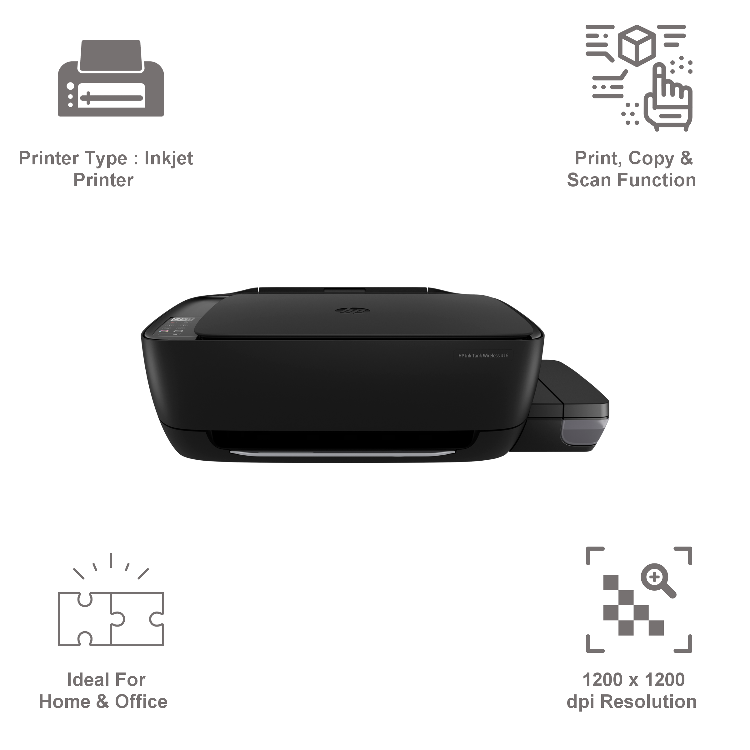 HP Ink Tank 416 Wireless Color All-in-One Inkjet Printer (Mobile Printing Capability, Z4B55A, Black) HP Ink Tank 416 Wireless Color All-in-One Inkjet Printer (Mobile Printing Capability, Z4B55A, Black)_9