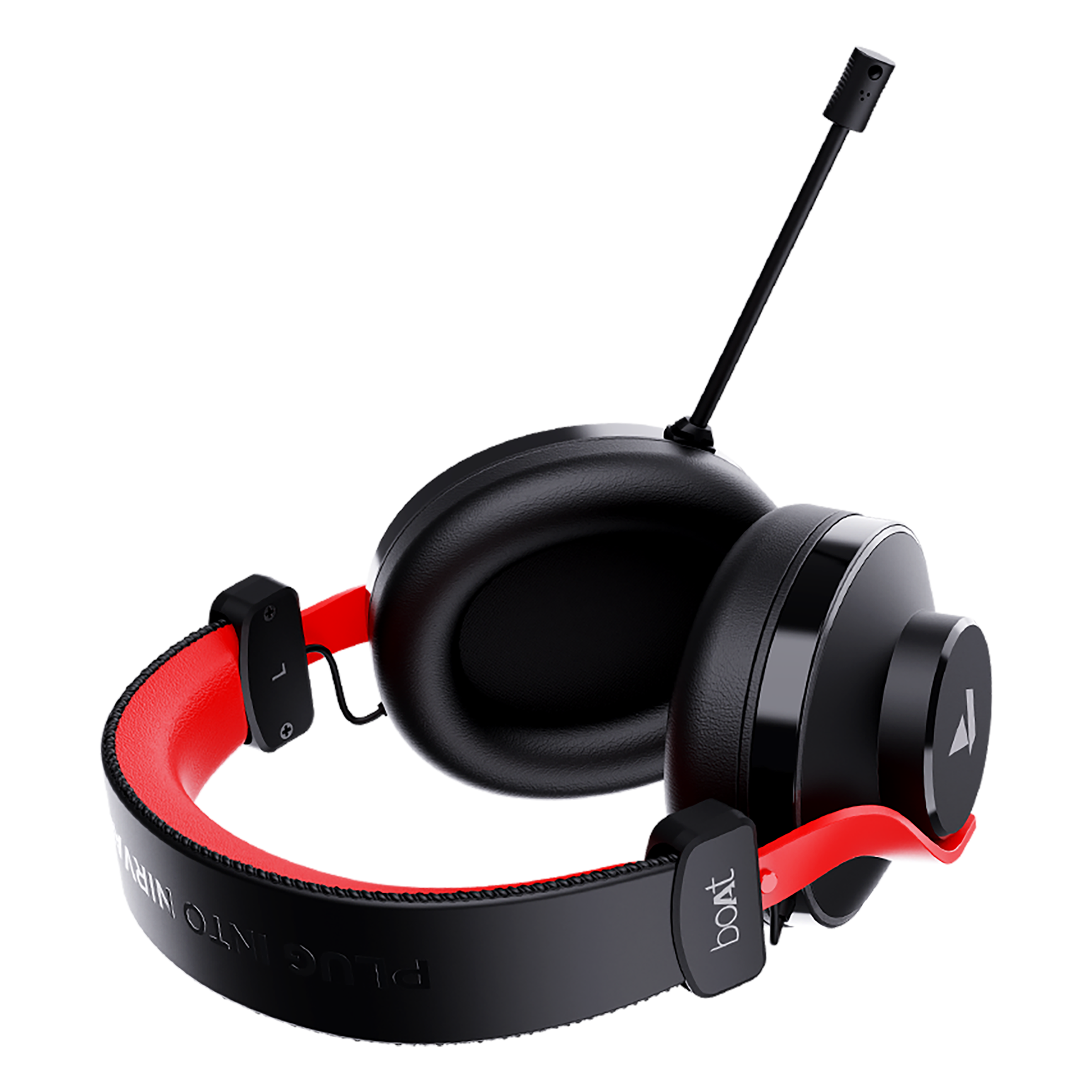 boAt Immortal IM-700 Wired Gaming Headset with Environmental Noise Cancellation (Intelligent Denoising Mic, Over Ear, Black Sabre)_3