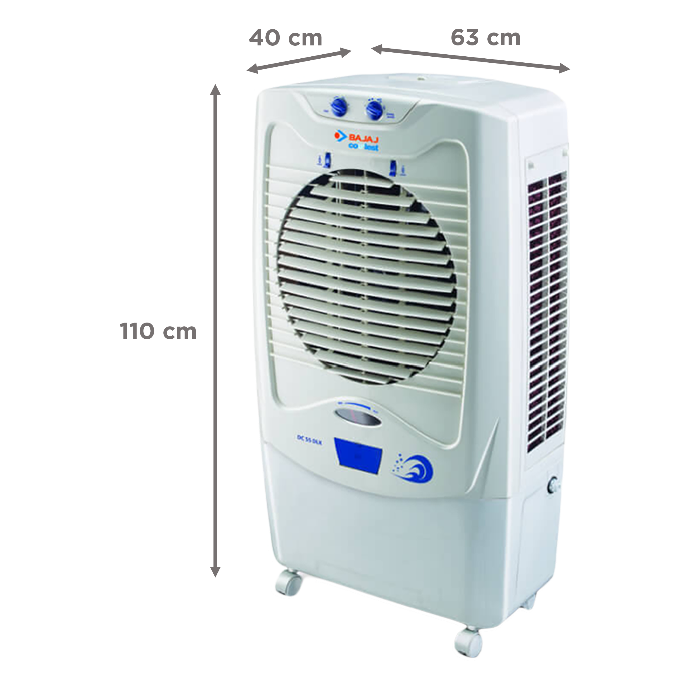 BAJAJ Glacier 54 Litres Desert Air Cooler (Anti Bacterial Honeycomb, DC 55 DLX New, White) BAJAJ Glacier 54 Litres Desert Air Cooler (Anti Bacterial Honeycomb, DC 55 DLX New, White)_6