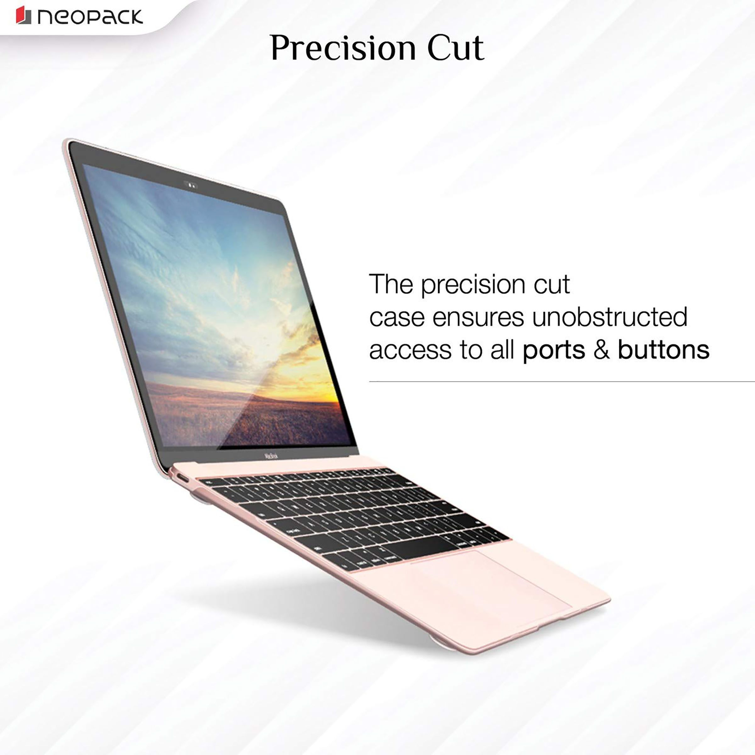 neopack iShield Hardshell Plastic Back Case For MacBook Pro 13 Inch (Silicone Keyboard Guard, 14CLNMP13, Clear)_7