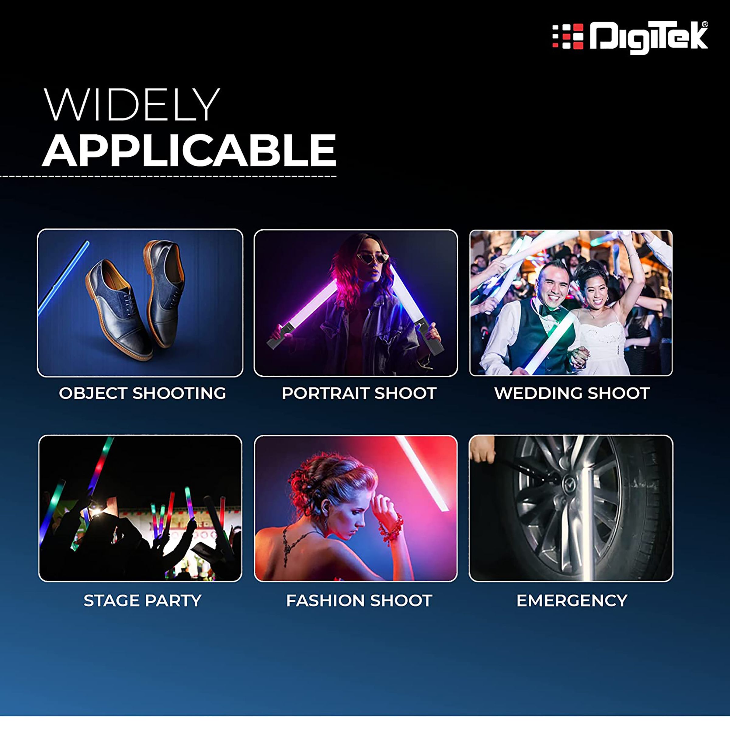 Digitek DSL 20W RGB LED Light Wand with Remote for Photography, Videography & Live Streaming (Easy Buttons Control)_11