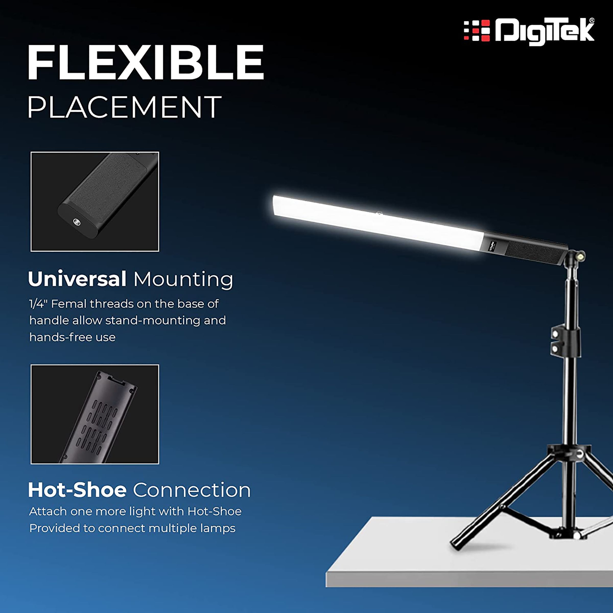 Digitek DSL 20W RGB LED Light Wand with Remote for Photography, Videography & Live Streaming (Easy Buttons Control)_9