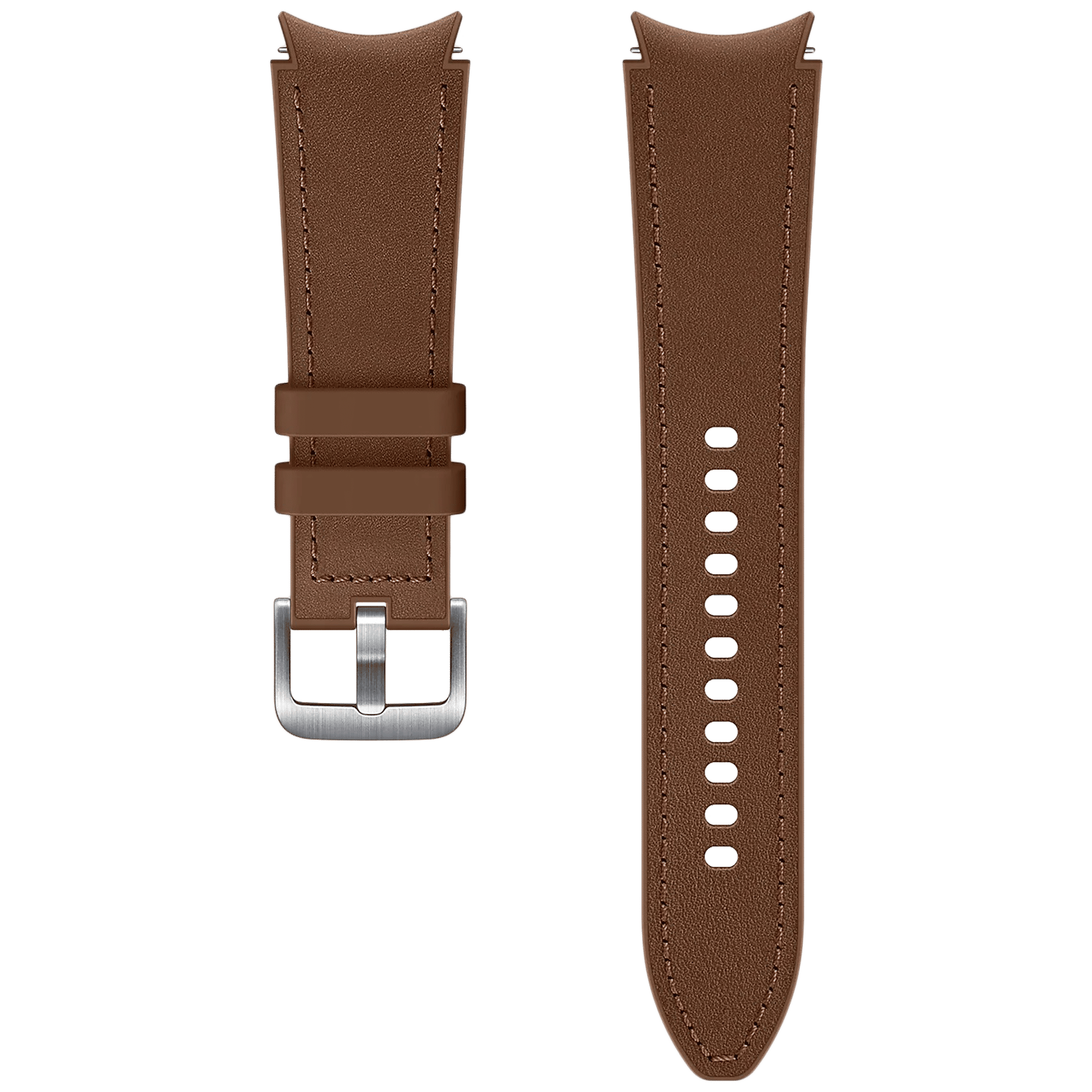 SAMSUNG Hybrid Fluoroelastomer & Leather Band for SAMSUNG Galaxy Watch4, Watch4 Classic, Watch5 & Watch5 Pro (20mm, M / L) (Sweat Resistant, Camel) SAMSUNG Hybrid Fluoroelastomer & Leather Band for SAMSUNG Galaxy Watch4, Watch4 Classic, Watch5 & Watch5 Pro (20mm, M / L) (Sweat Resistant, Camel)_1