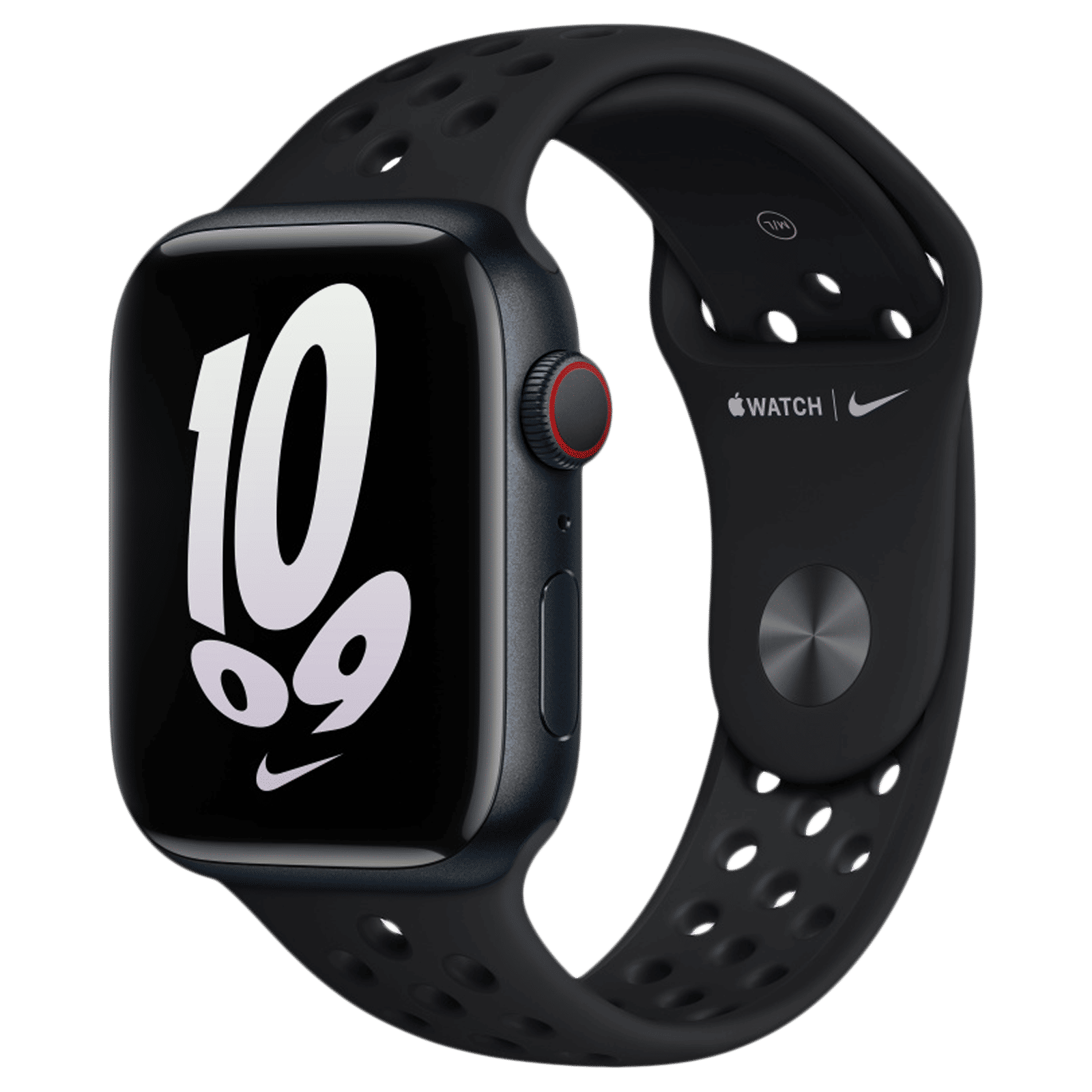 Apple Nike Fluoroelastomer Strap for Apple Watch (45mm) (Durable and Comfortable, Black)_2