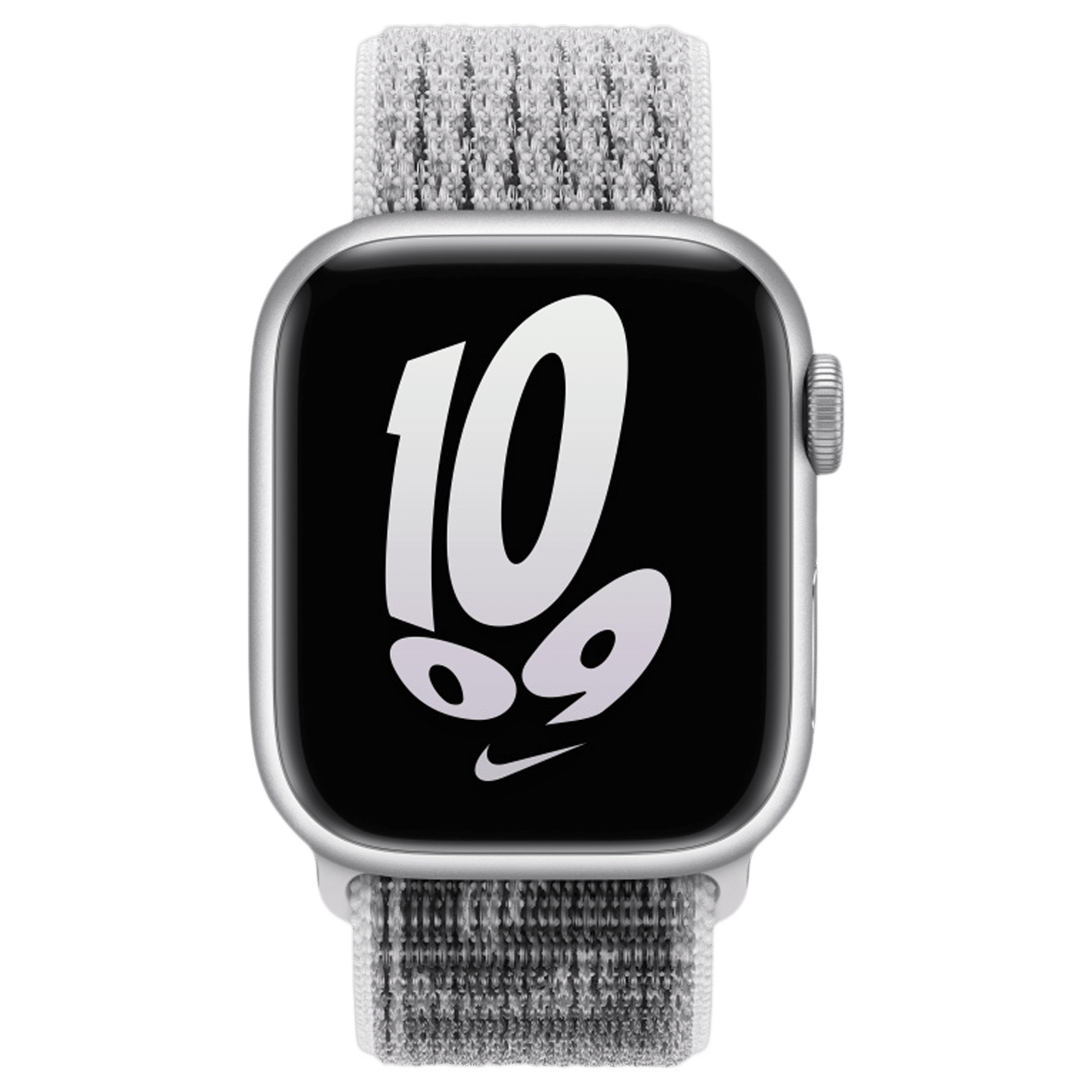 Apple Nike Woven Nylon Strap for Apple Watch (49mm / 45mm / 44mm / 42mm) (Breathable & Lightweight, Summit White & Black)_3