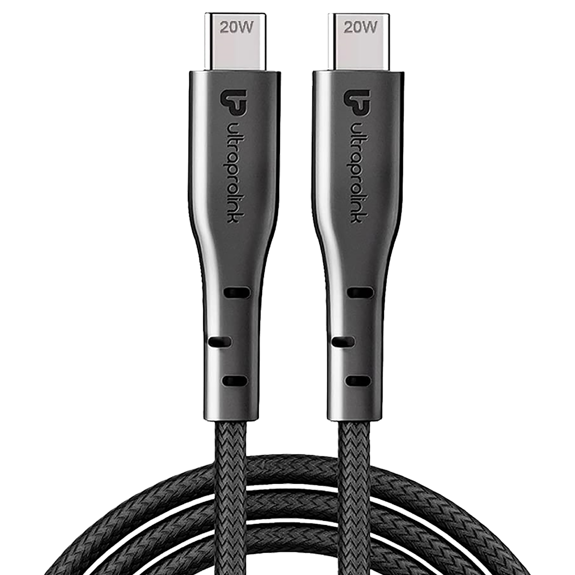 ultraprolink VoLo PD20 Type C to Type C 3.2 Feet (1M) Cable (480 Mbps High Speed Data Transfer, Black) ultraprolink VoLo PD20 Type C to Type C 3.2 Feet (1M) Cable (480 Mbps High Speed Data Transfer, Black)_1