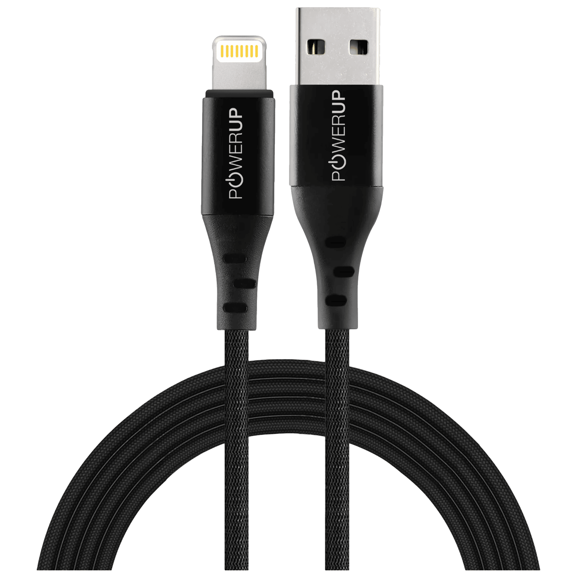 POWERUP Type A to Lightning 4.92 Feet (1.5M) Cable (Fast Charge and Data Sync, Black) POWERUP Type A to Lightning 4.92 Feet (1.5M) Cable (Fast Charge and Data Sync, Black)_1