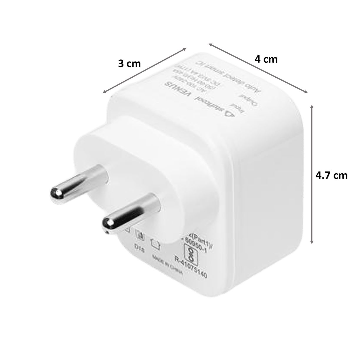 stuffcool Venus 0.45 Amp Dual USB Wall Charging Adapter (WCVENUS-WHT, White)_2