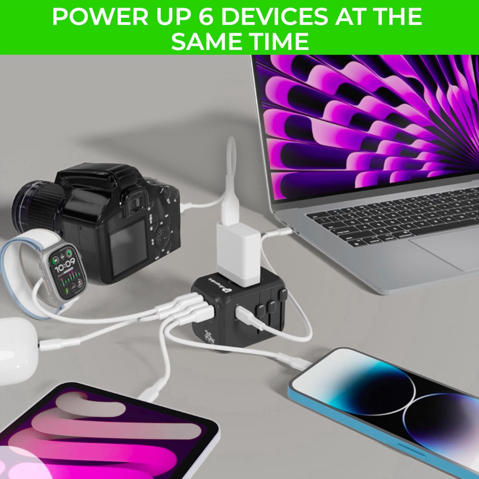 ultraprolink Travel Mate PD35 3 Plugs Travel Adapter (Worldwide Connectivity, UM1187, Black) ultraprolink Travel Mate PD35 3 Plugs Travel Adapter (Worldwide Connectivity, UM1187, Black)_4