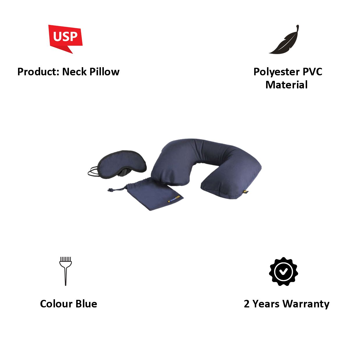 TRAVEL BLUE Sleep Set (TB-223, Blue)_6