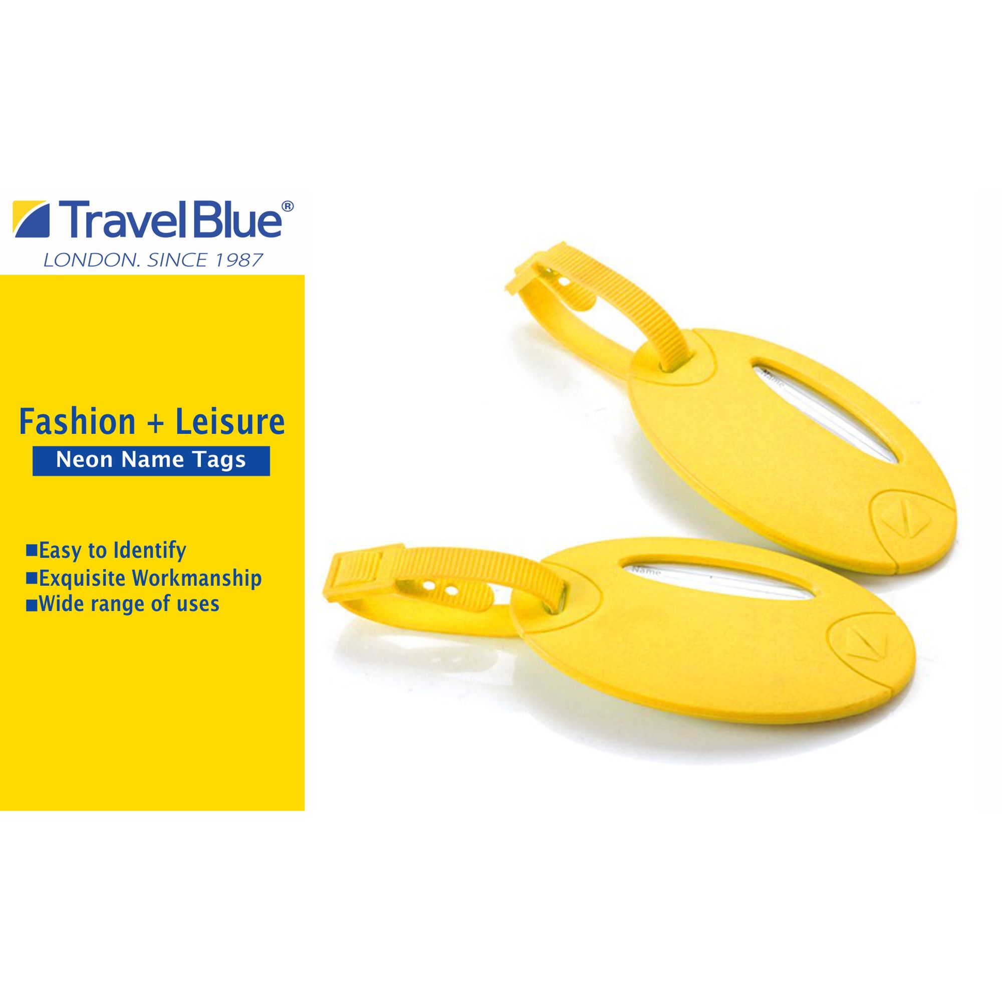 TRAVEL BLUE Luggage Name Tags (TB-015Y, Yellow)_4