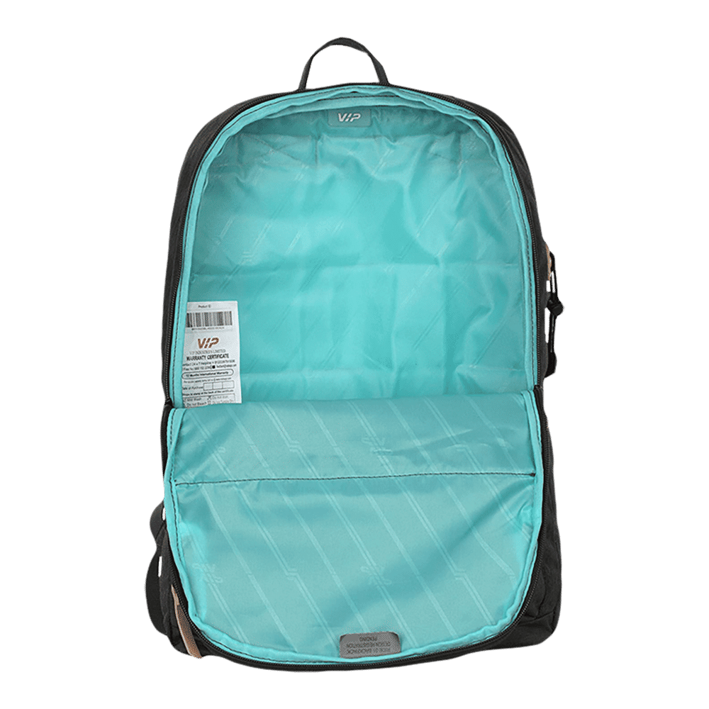 VIP Ride 01 19 Litres Polyester Casual Backpack (3 Front Pockets, BPRID01GRY, Grey)_8