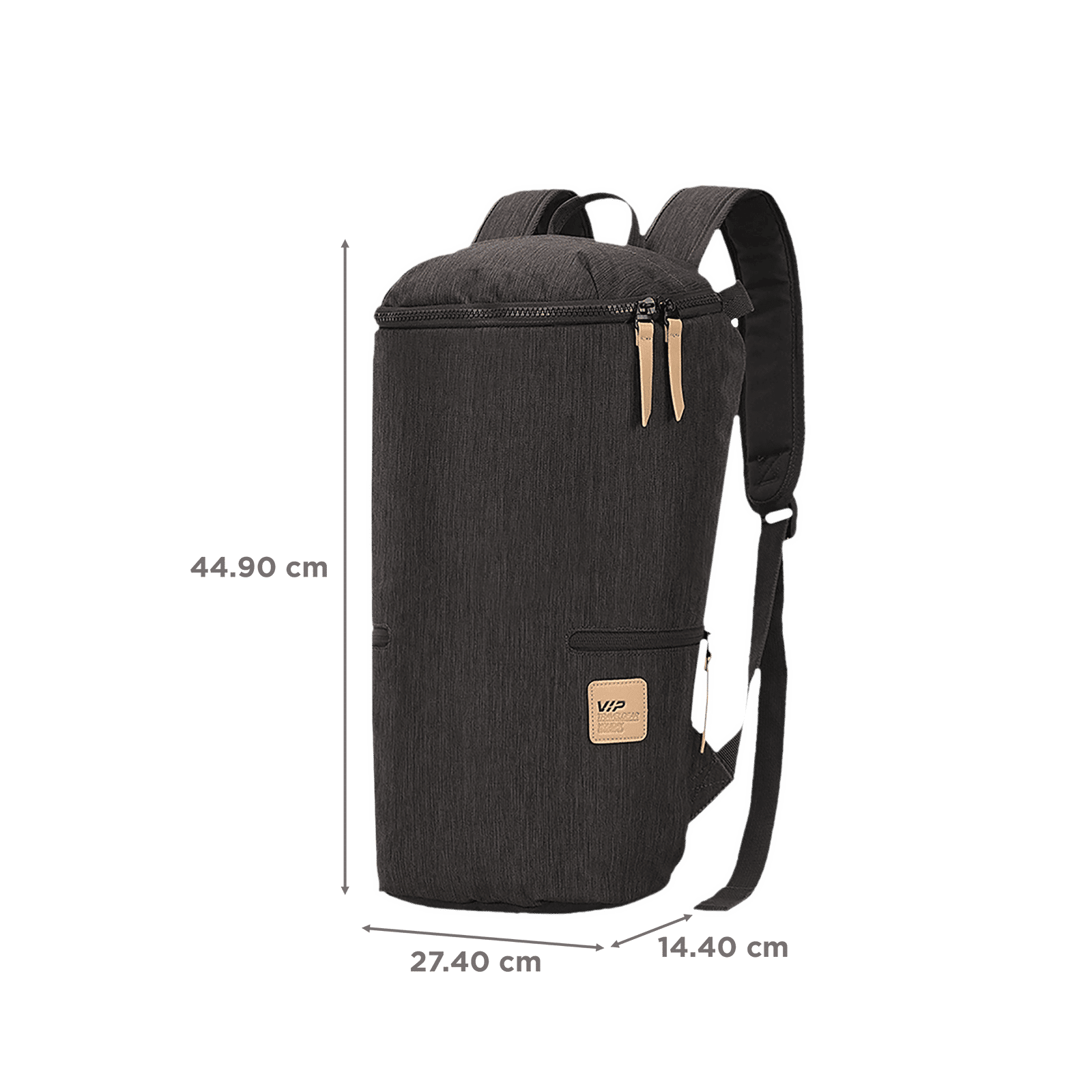 VIP Wander 02 19 Litres Polyester Casual Backpack (3 Pockets, BPWAN02GRY, Grey) VIP Wander 02 19 Litres Polyester Casual Backpack (3 Pockets, BPWAN02GRY, Grey)_3
