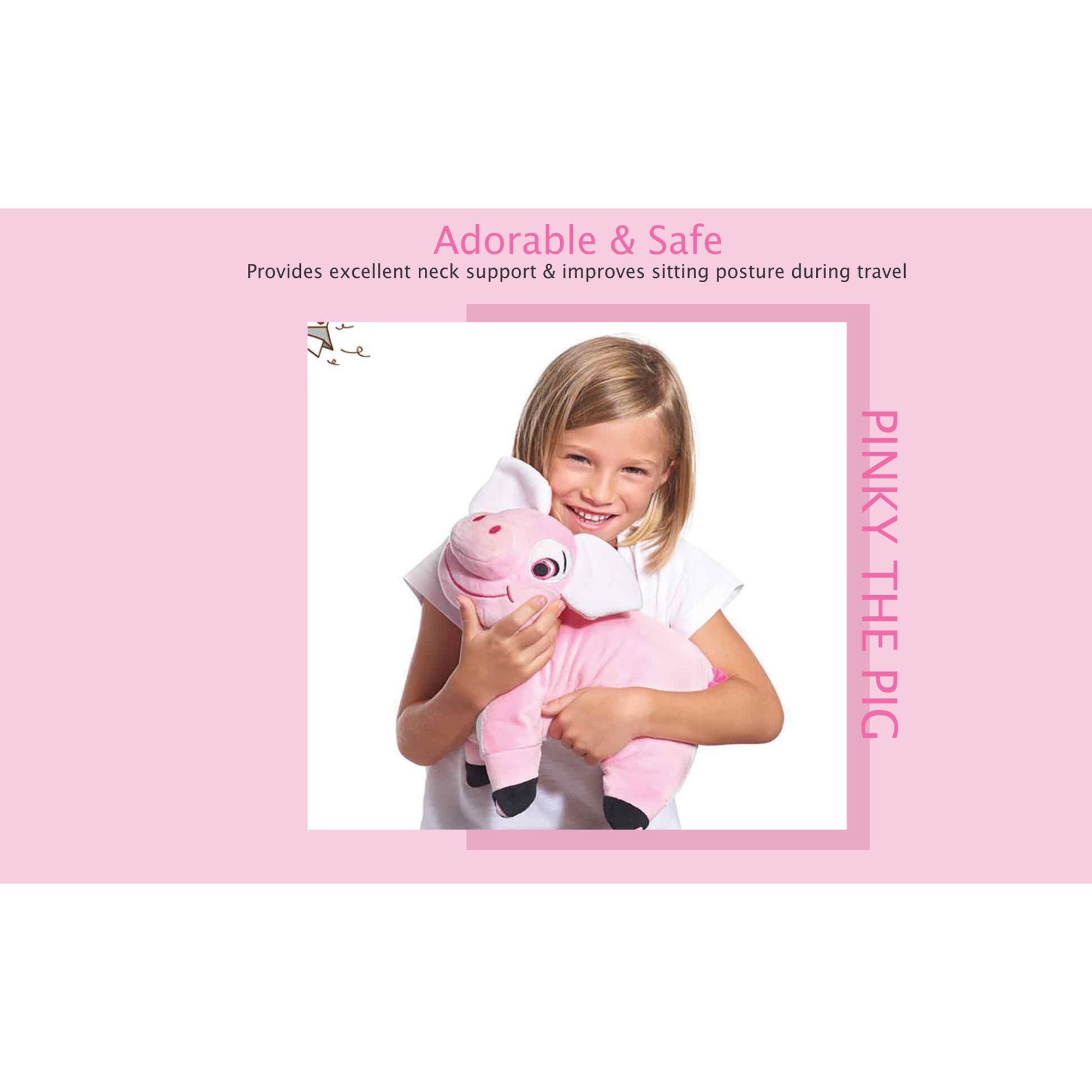 TRAVEL BLUE Pinky The Pig Polyester Neck Pillow (Soft and Comfortable, Multicolor) TRAVEL BLUE Pinky The Pig Polyester Neck Pillow (Soft and Comfortable, Multicolor)_8